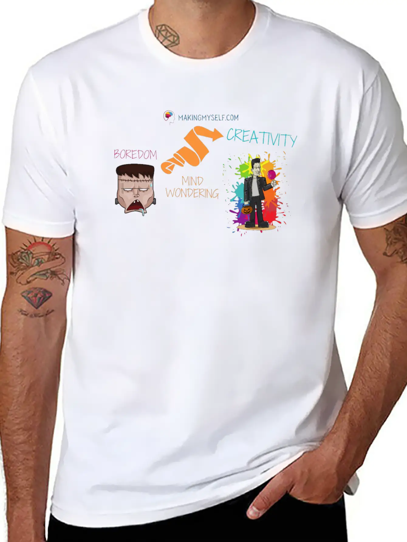 Boredom Sparking Creativity Unisex Short Sleeve Soft Cotton T-Shirt – Casual Everyday Wear