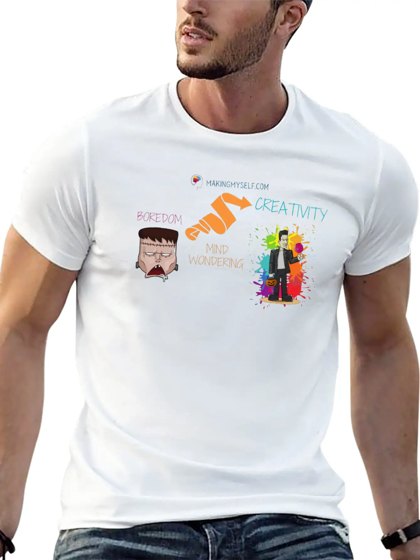 Boredom Sparking Creativity Unisex Short Sleeve Soft Cotton T-Shirt – Casual Everyday Wear