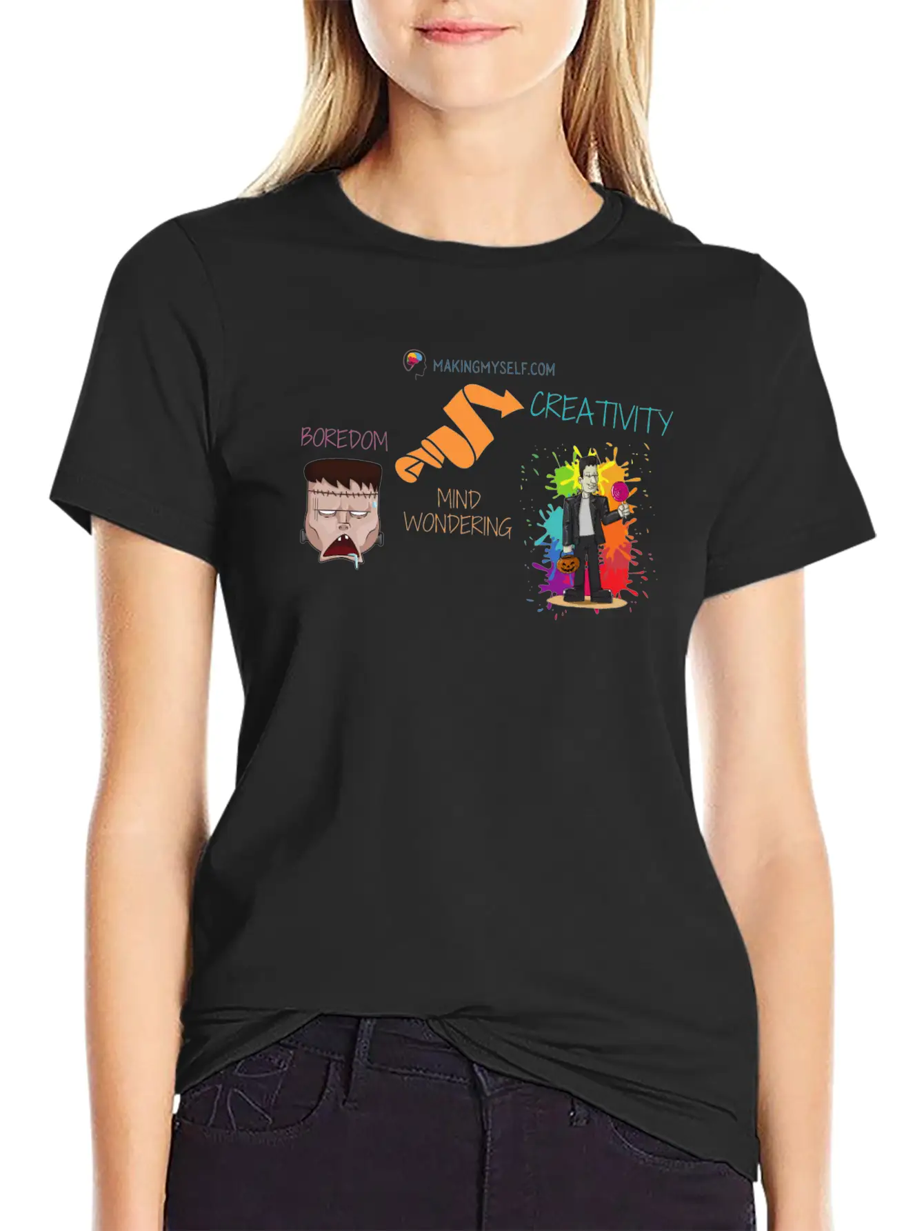 Boredom Sparking Creativity Unisex Short Sleeve Soft Cotton T-Shirt – Casual Everyday Wear