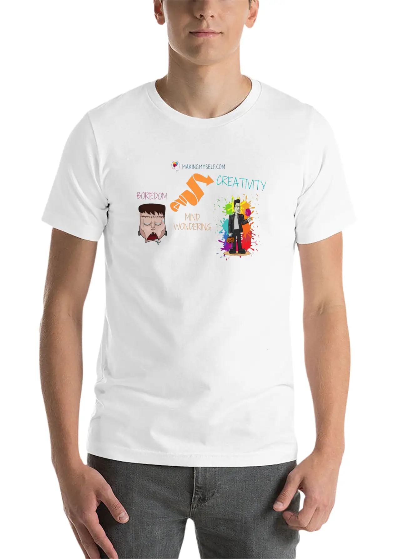 Boredom Sparking Creativity Unisex Short Sleeve Soft Cotton T-Shirt – Casual Everyday Wear