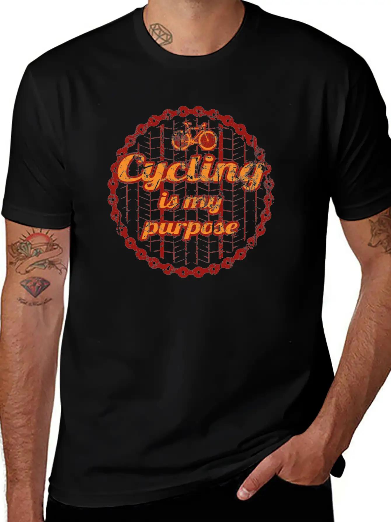 Born To Cycle Purpose Mtb Bike Cycling Rennrad Bik Essential Unisex Summer Tee – Soft Cotton Casual Fit