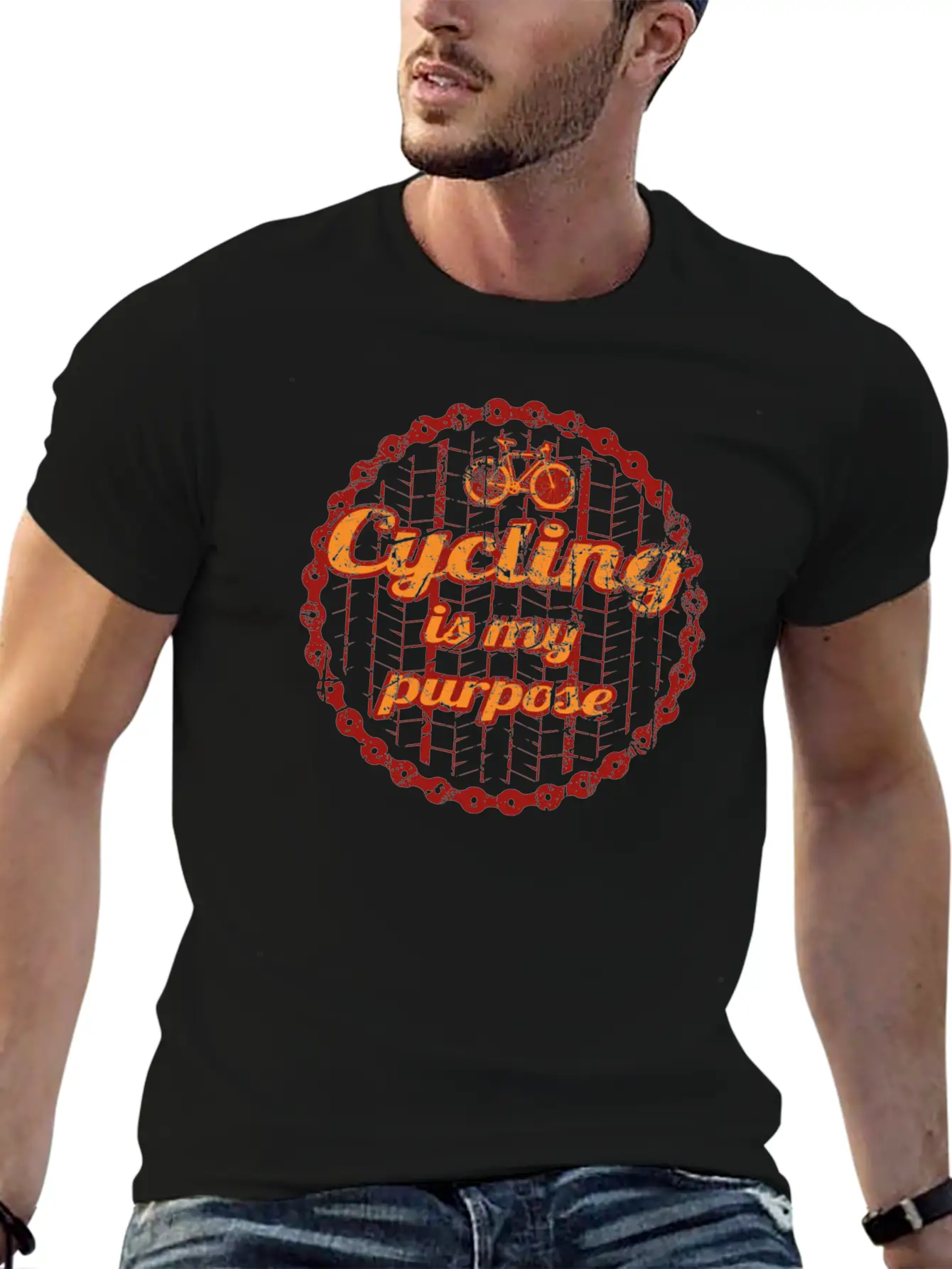Born To Cycle Purpose Mtb Bike Cycling Rennrad Bik Essential Unisex Summer Tee – Soft Cotton Casual Fit