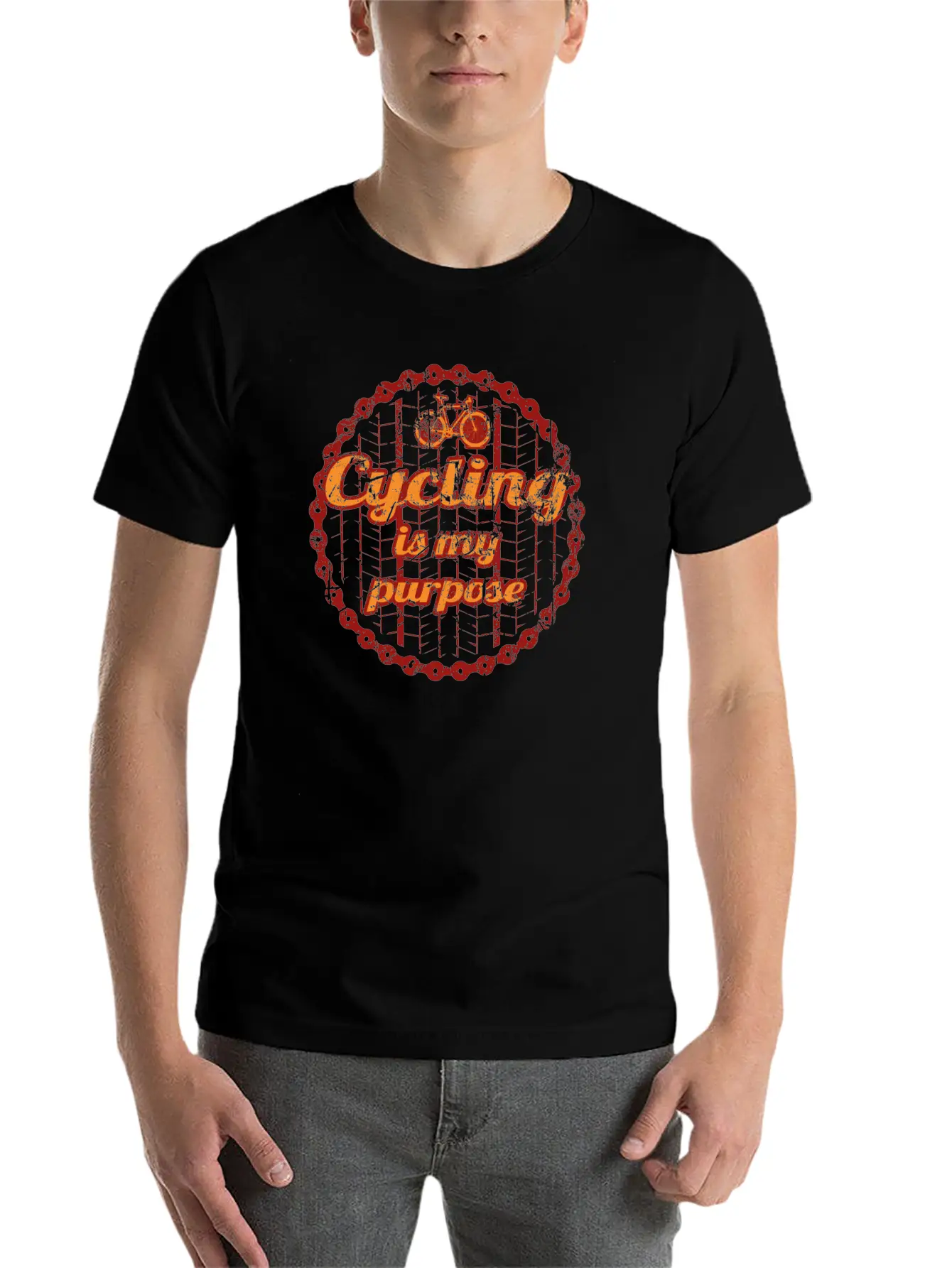 Born To Cycle Purpose Mtb Bike Cycling Rennrad Bik Essential Unisex Summer Tee – Soft Cotton Casual Fit