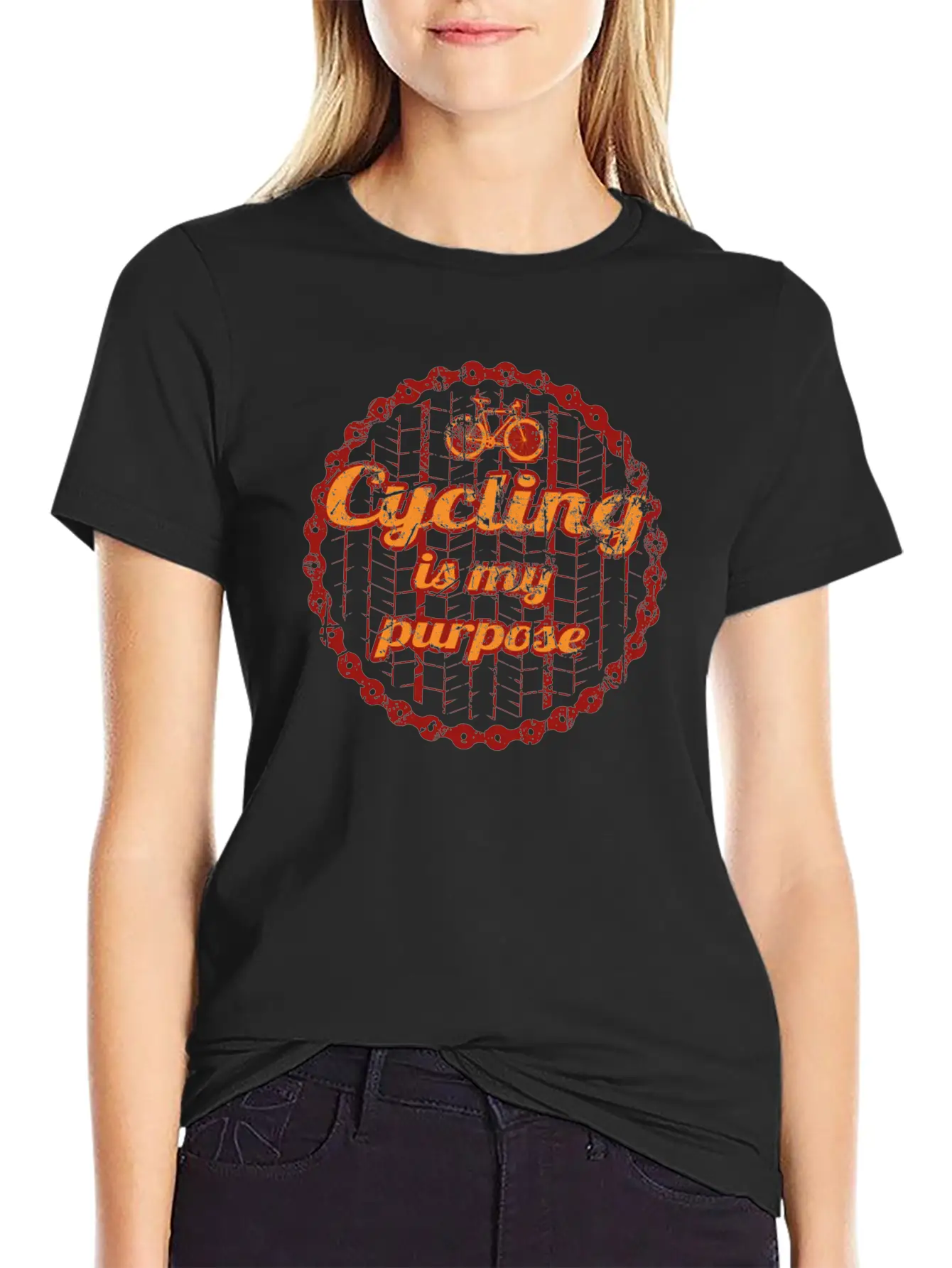 Born To Cycle Purpose Mtb Bike Cycling Rennrad Bik Essential Unisex Summer Tee – Soft Cotton Casual Fit