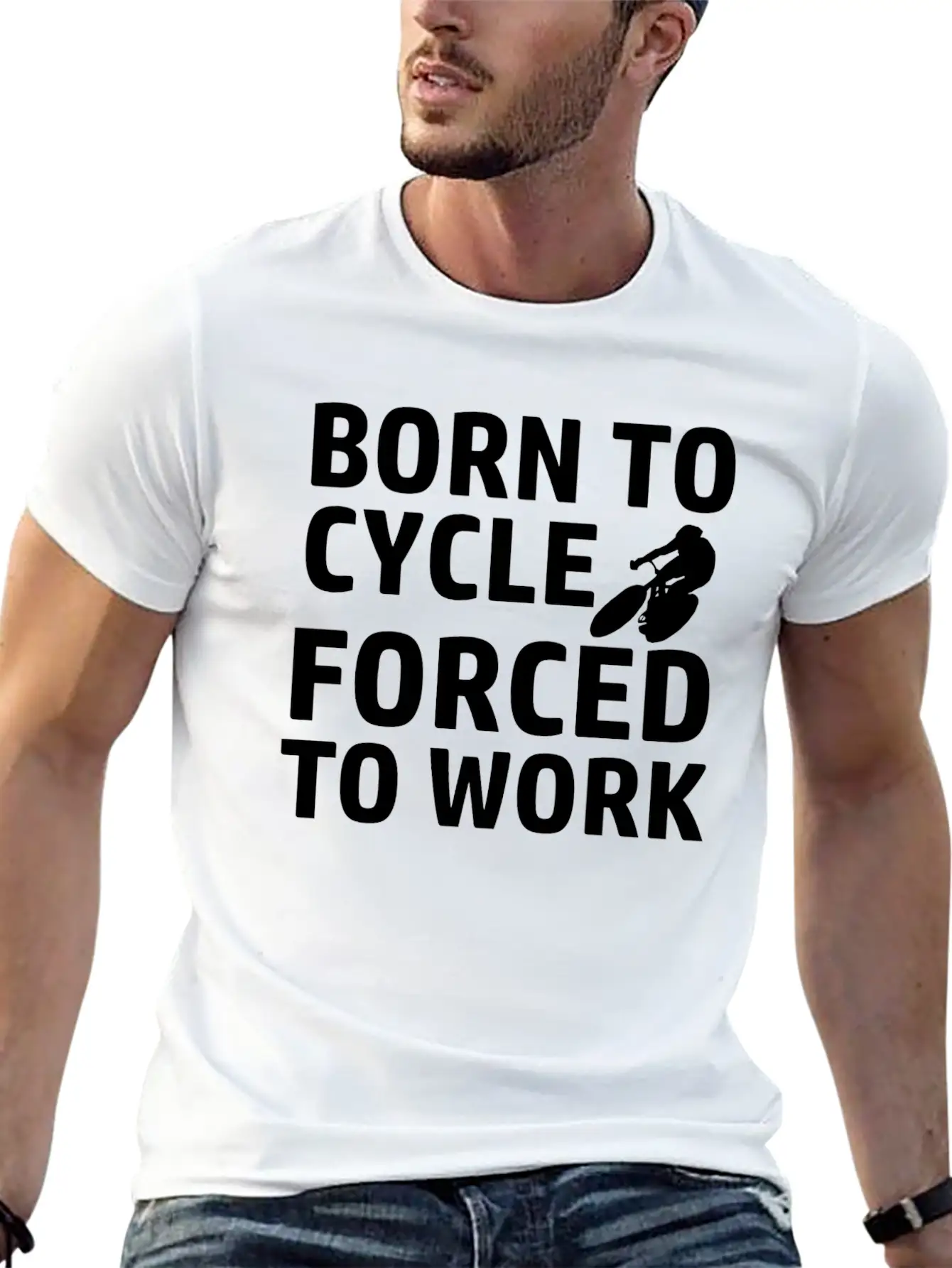 BORN TO CYCLE Timeless Short Sleeve Tee – Comfy And Minimalist Design