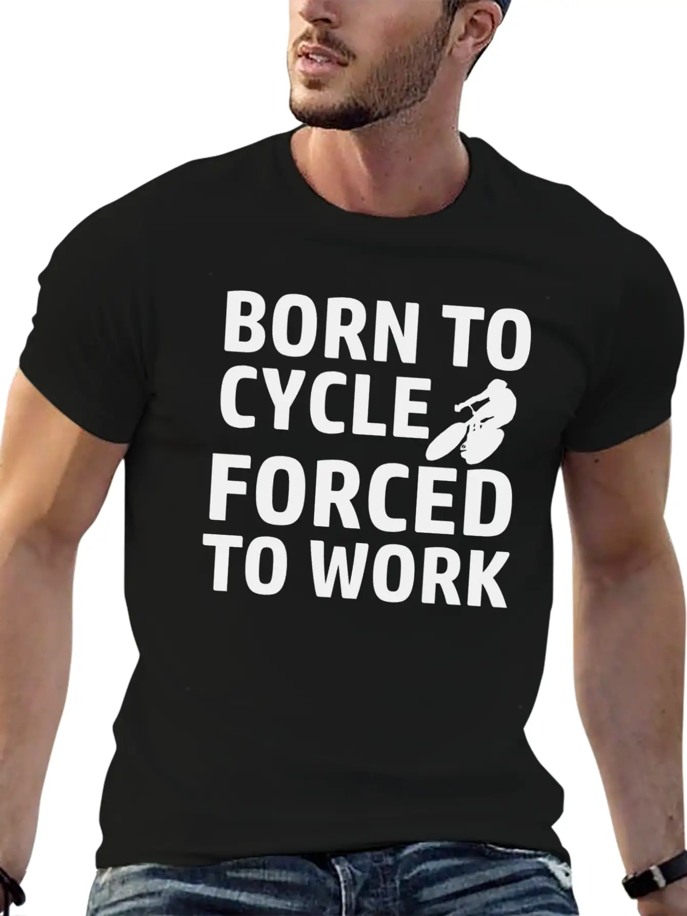 BORN TO CYCLE Timeless Short Sleeve Tee – Comfy And Minimalist Design