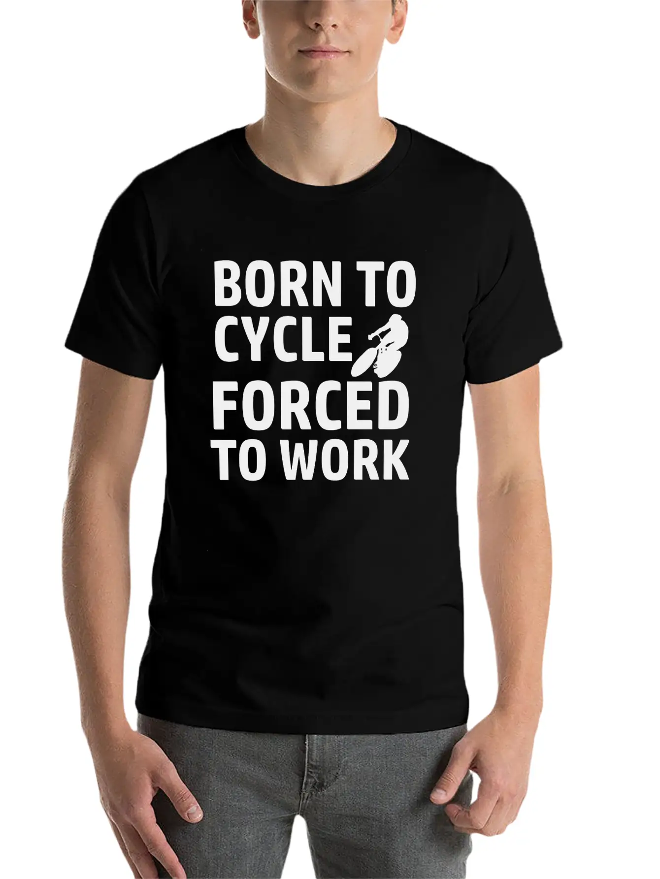 BORN TO CYCLE Timeless Short Sleeve Tee – Comfy And Minimalist Design