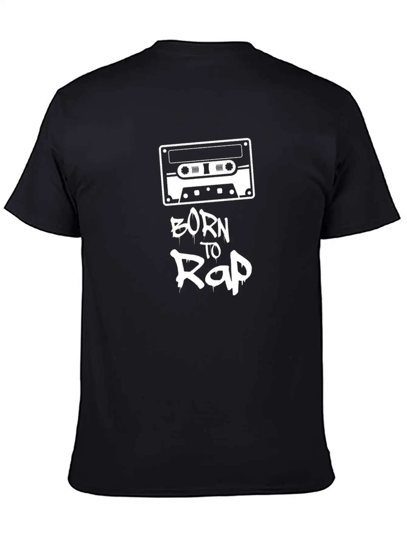 Born To Rap - Rapper Musik Unisex Short Sleeve Soft Cotton T-Shirt – Casual Everyday Wear