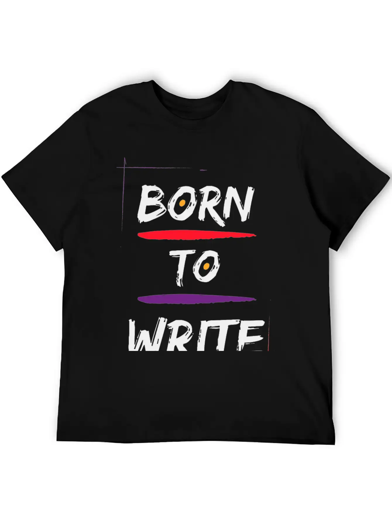 Born To Write Unisex Short Sleeve Soft Cotton T-Shirt – Casual Everyday Wear