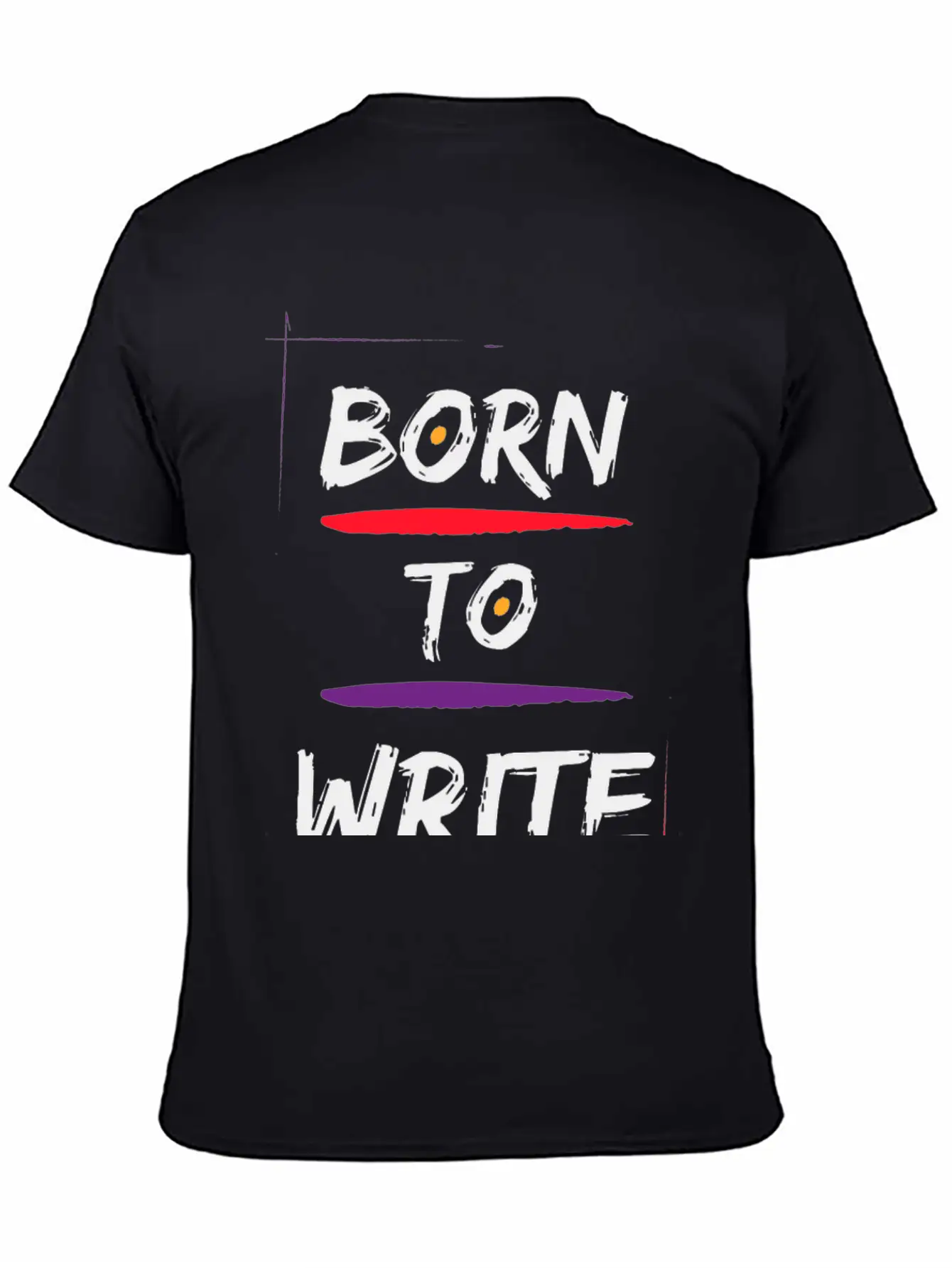 Born To Write Unisex Short Sleeve Soft Cotton T-Shirt – Casual Everyday Wear
