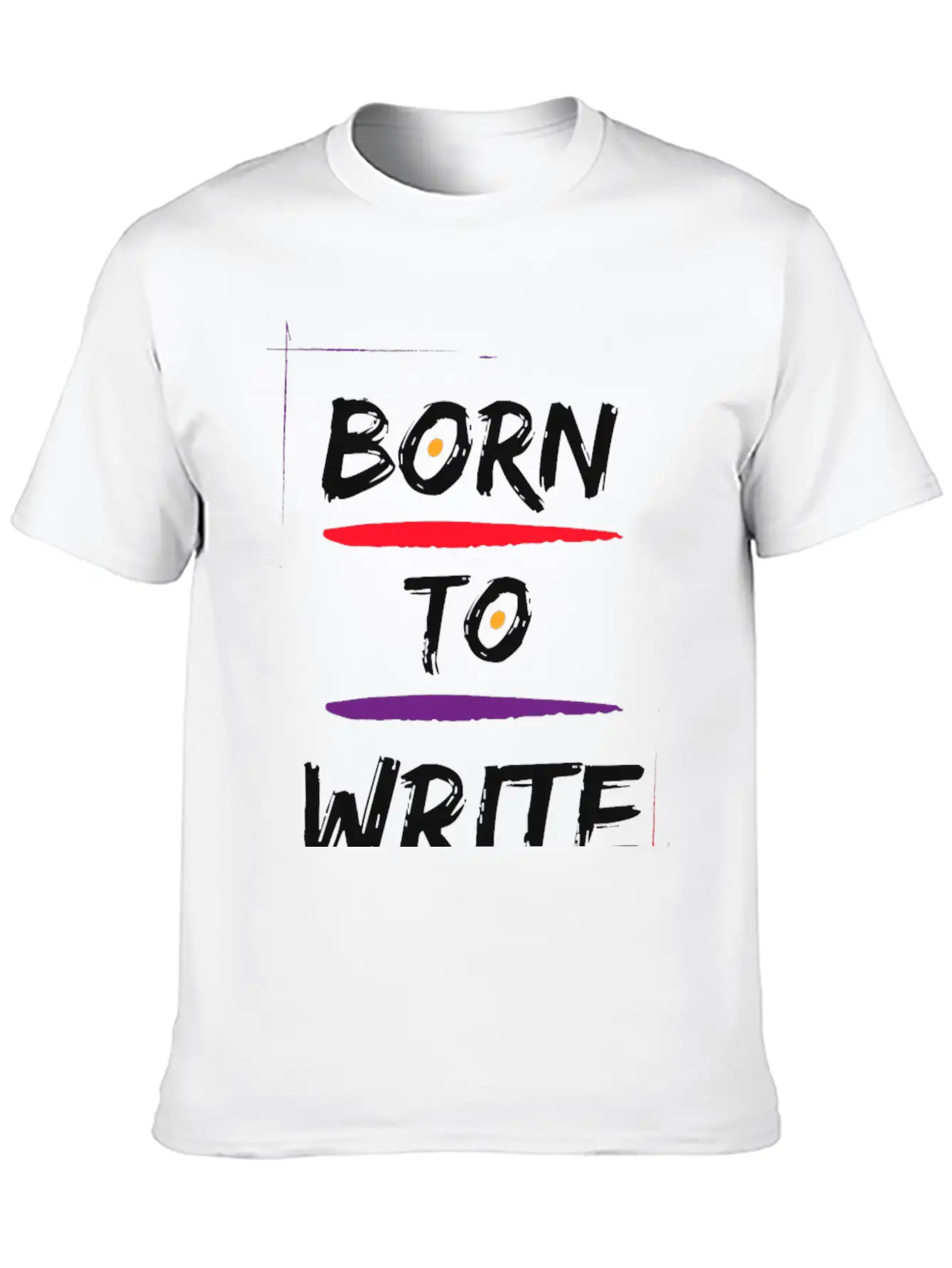 Born To Write Unisex Short Sleeve Soft Cotton T-Shirt – Casual Everyday Wear