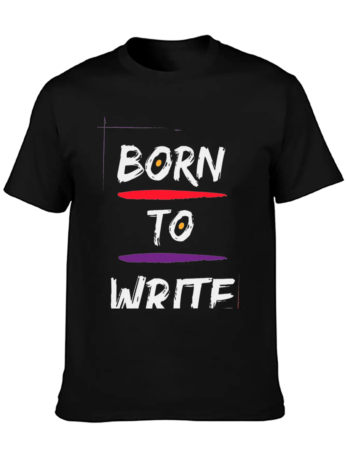 Born To Write Unisex Short Sleeve Soft Cotton T-Shirt – Casual Everyday Wear