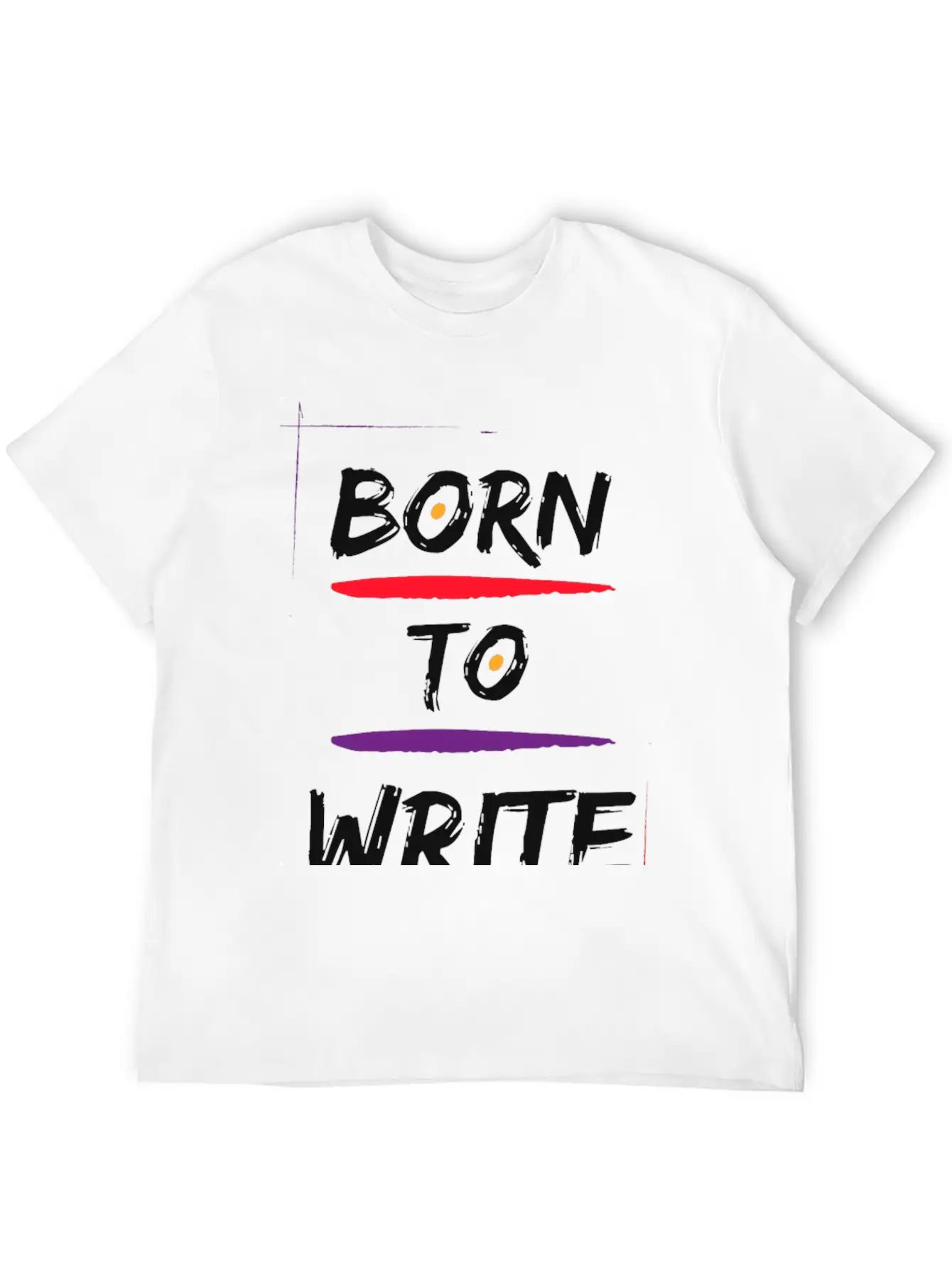 Born To Write Unisex Short Sleeve Soft Cotton T-Shirt – Casual Everyday Wear