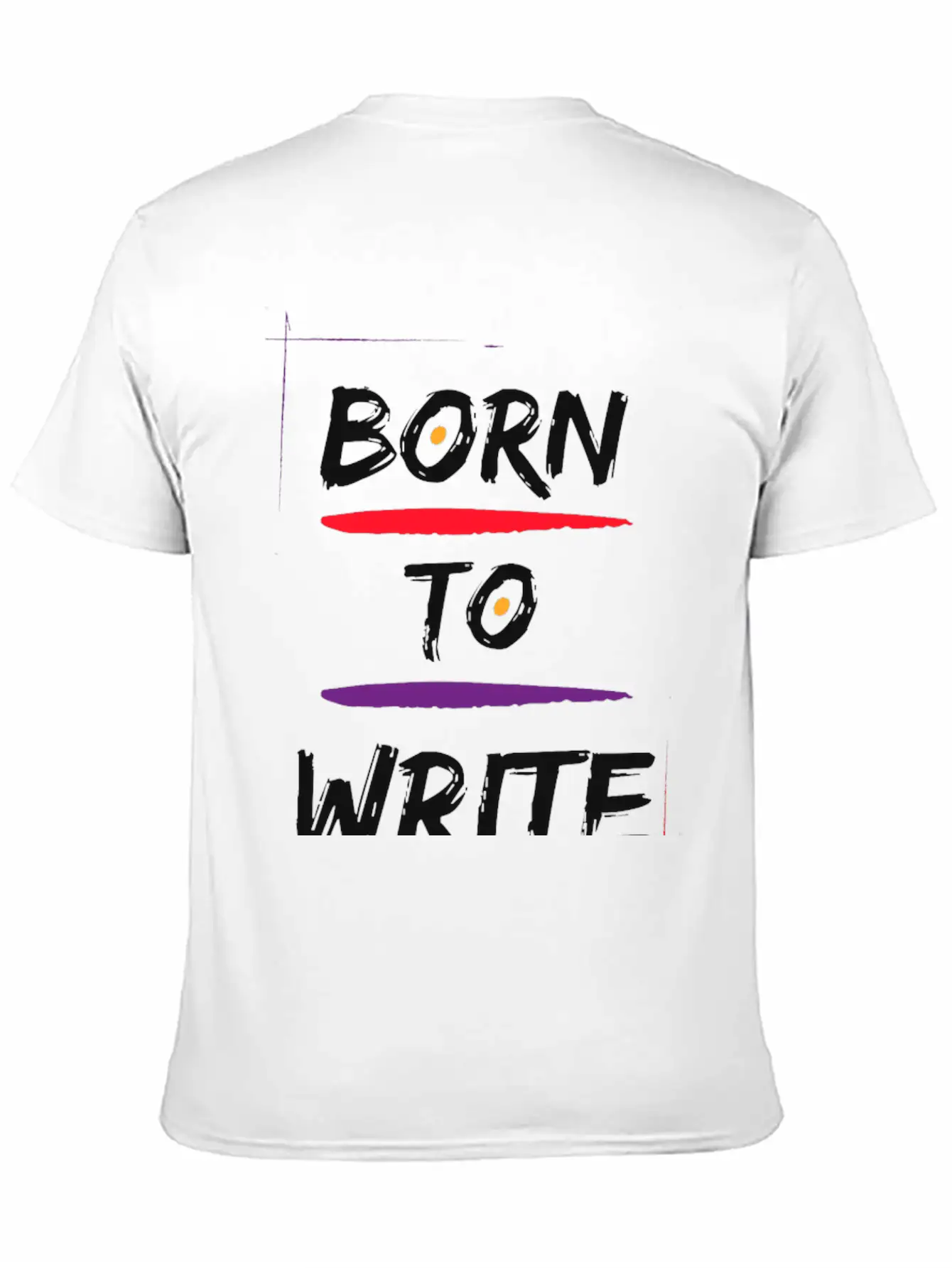 Born To Write Unisex Short Sleeve Soft Cotton T-Shirt – Casual Everyday Wear