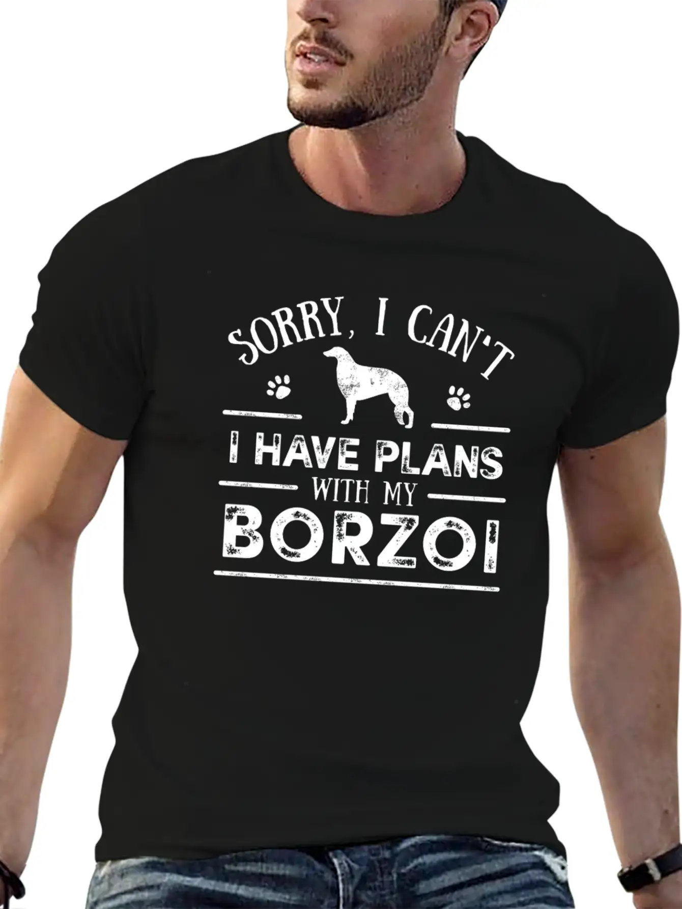 Borzoi Dog Owner Cool Dog Gift Idea Unisex Casual T-Shirt – Clean Design For Daily Comfort