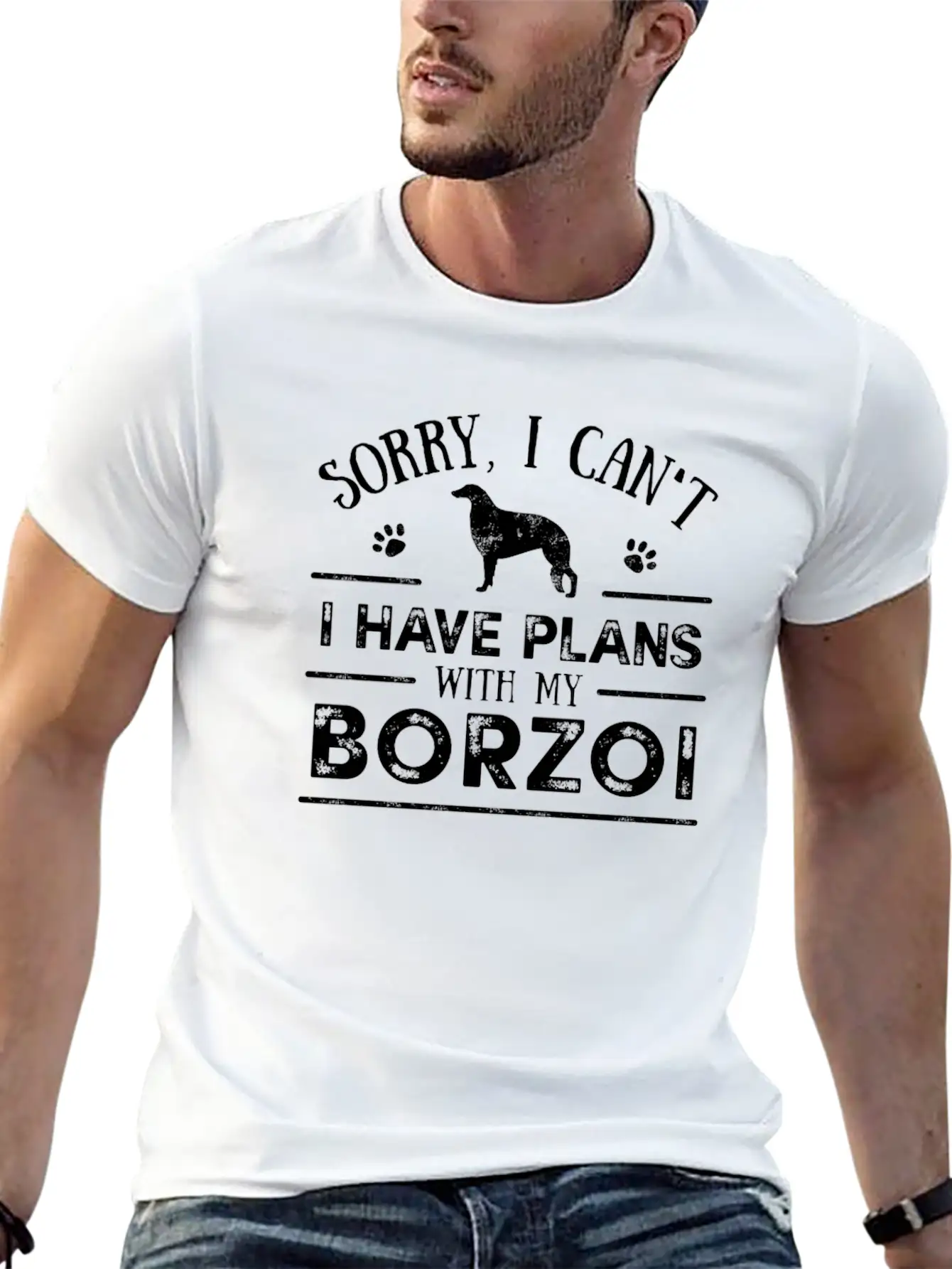 Borzoi Dog Owner Cool Dog Gift Idea Unisex Casual T-Shirt – Clean Design For Daily Comfort