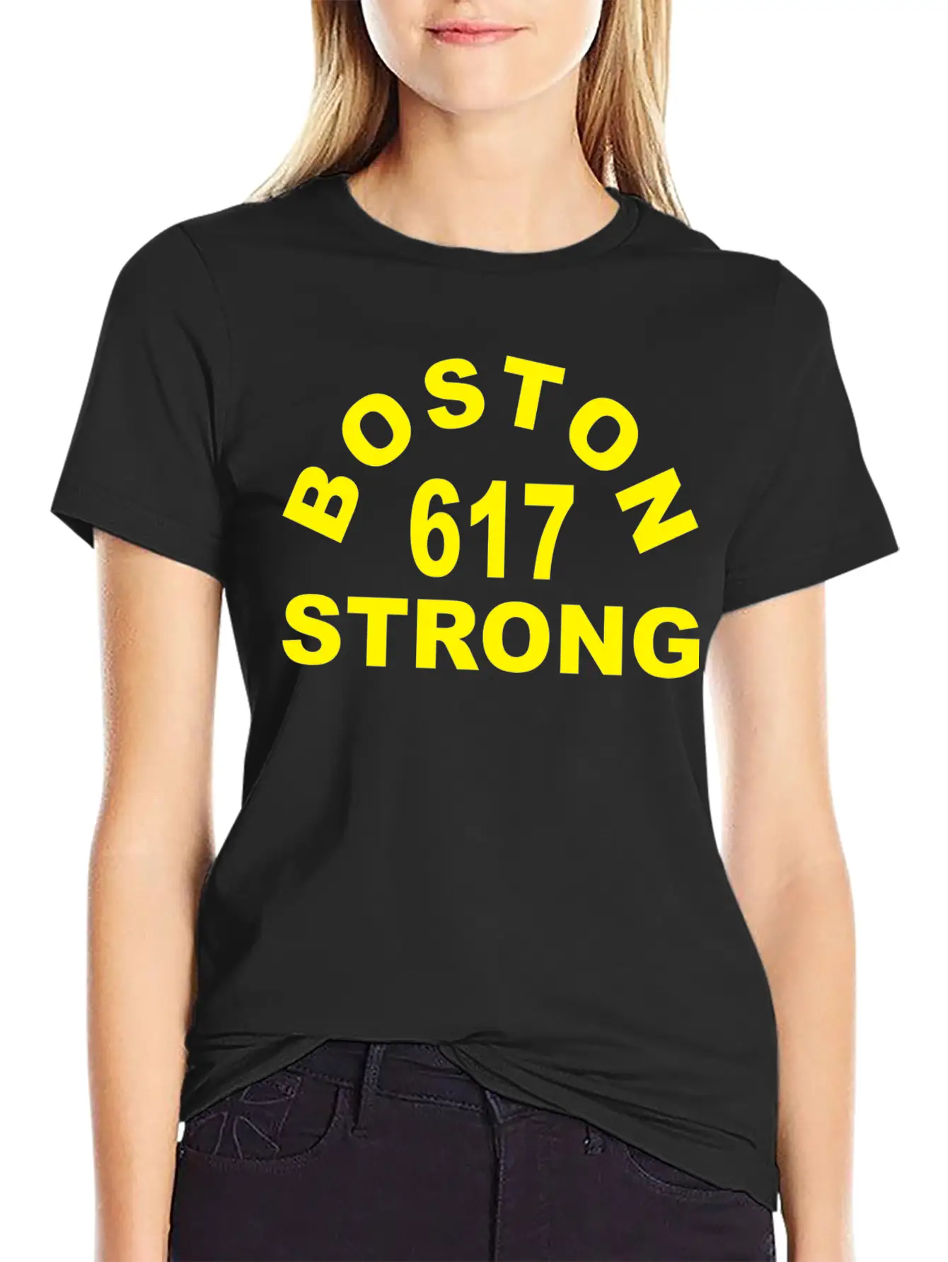 Boston 617 Strong Unisex Short Sleeve Soft Cotton T-Shirt – Casual Everyday Wear