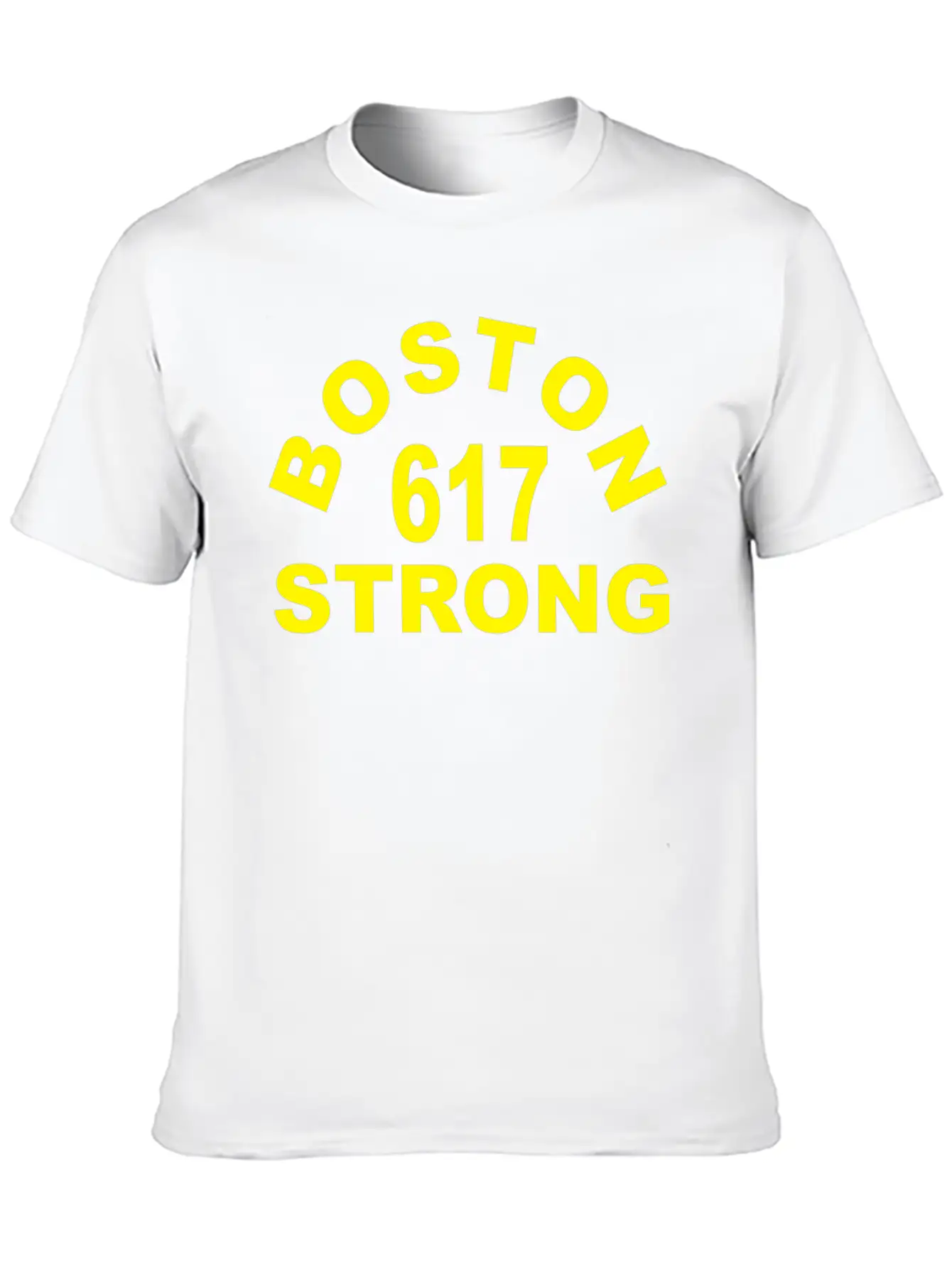 Boston 617 Strong Unisex Short Sleeve Soft Cotton T-Shirt – Casual Everyday Wear