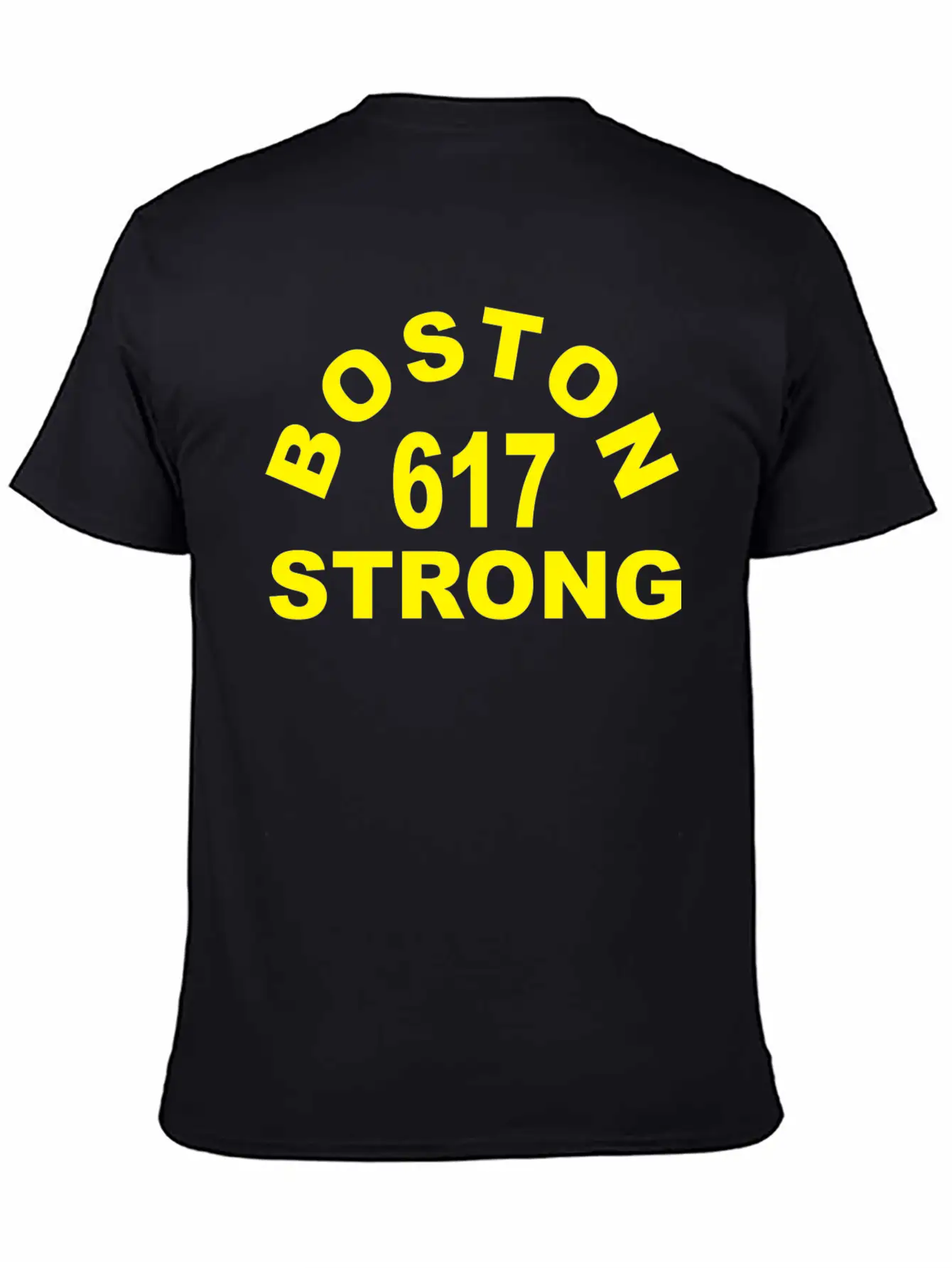 Boston 617 Strong Unisex Short Sleeve Soft Cotton T-Shirt – Casual Everyday Wear