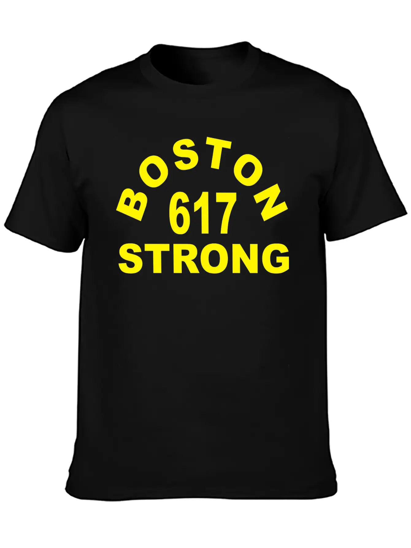 Boston 617 Strong Unisex Short Sleeve Soft Cotton T-Shirt – Casual Everyday Wear