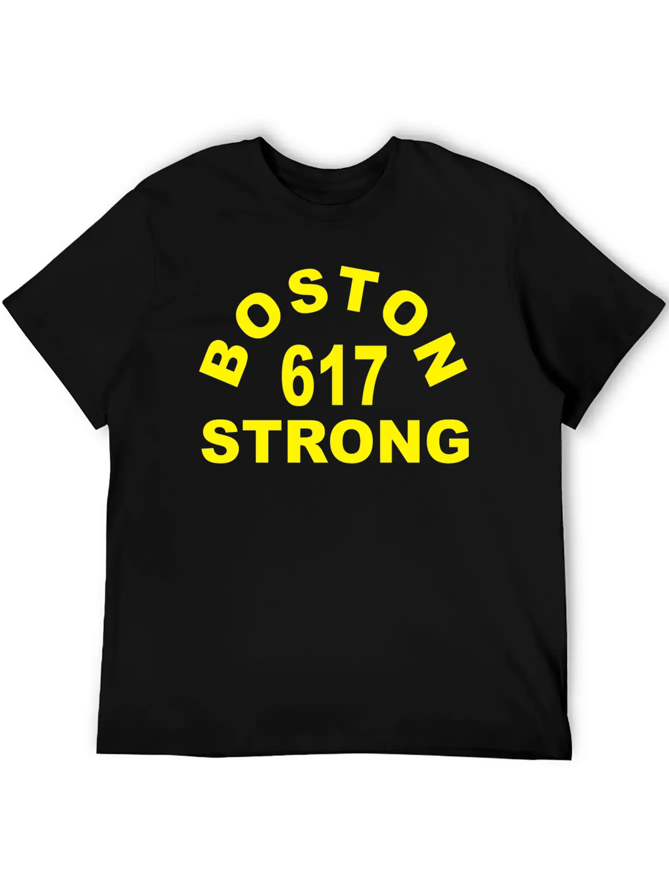 Boston 617 Strong Unisex Short Sleeve Soft Cotton T-Shirt – Casual Everyday Wear