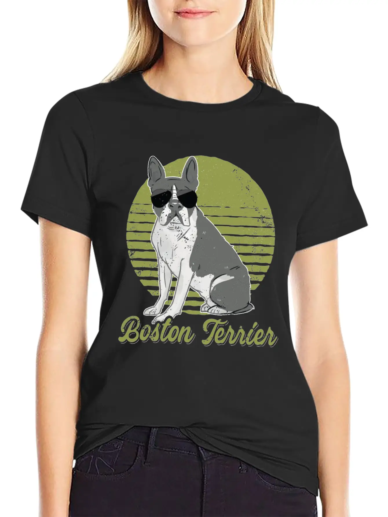 Boston Terrier Dogs | Dog Owner Boston Terriers Stylish Everyday T-Shirt – Unisex Basic Cotton Tee