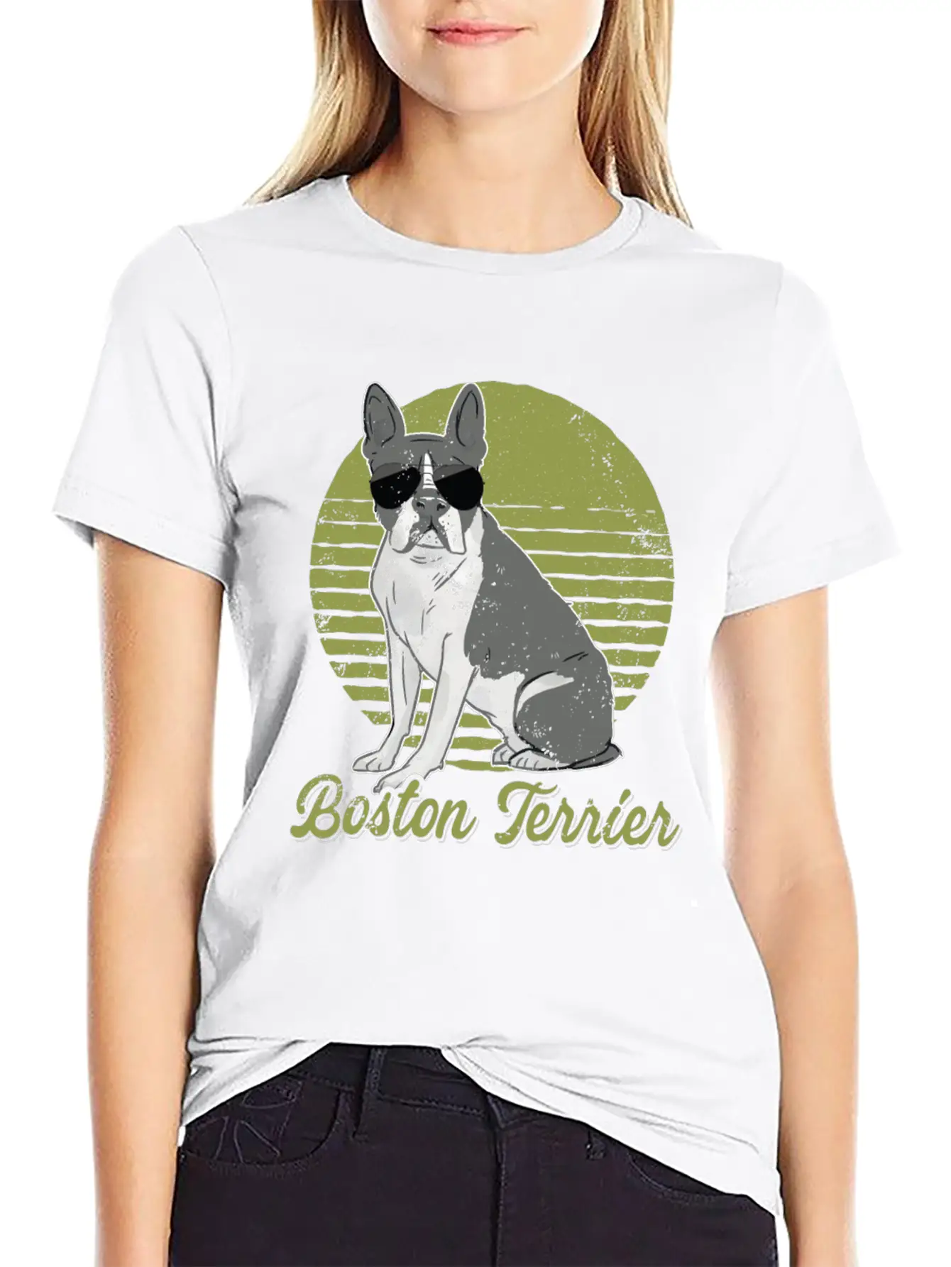 Boston Terrier Dogs | Dog Owner Boston Terriers Stylish Everyday T-Shirt – Unisex Basic Cotton Tee