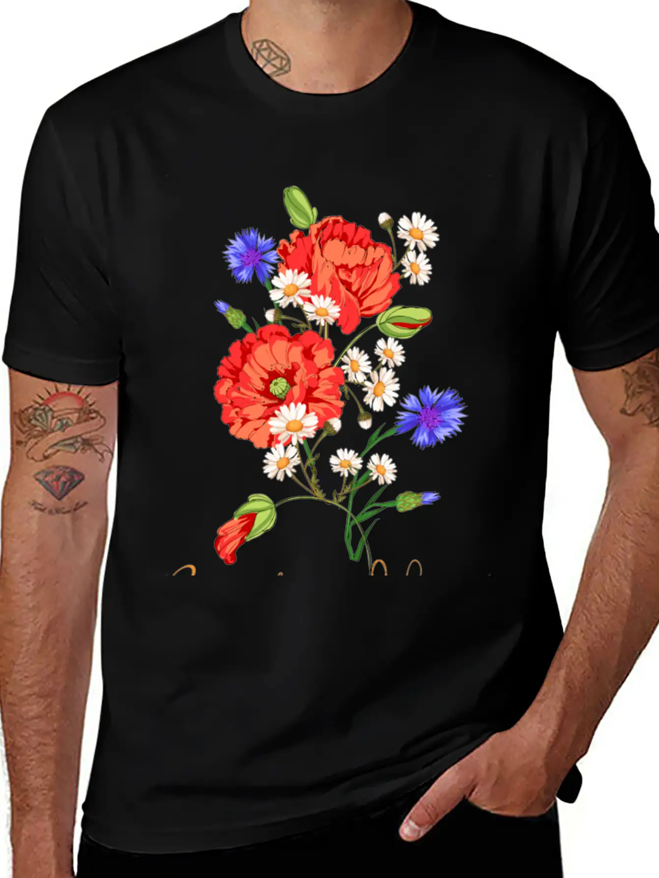 Bouquet Of Wildflowers Stylish Everyday T-Shirt – Unisex Basic Cotton Tee