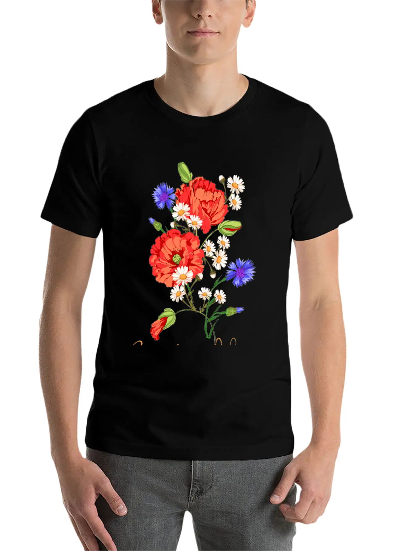 Bouquet Of Wildflowers Stylish Everyday T-Shirt – Unisex Basic Cotton Tee
