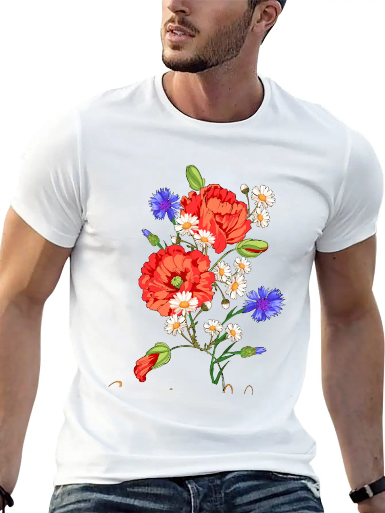 Bouquet Of Wildflowers Stylish Everyday T-Shirt – Unisex Basic Cotton Tee