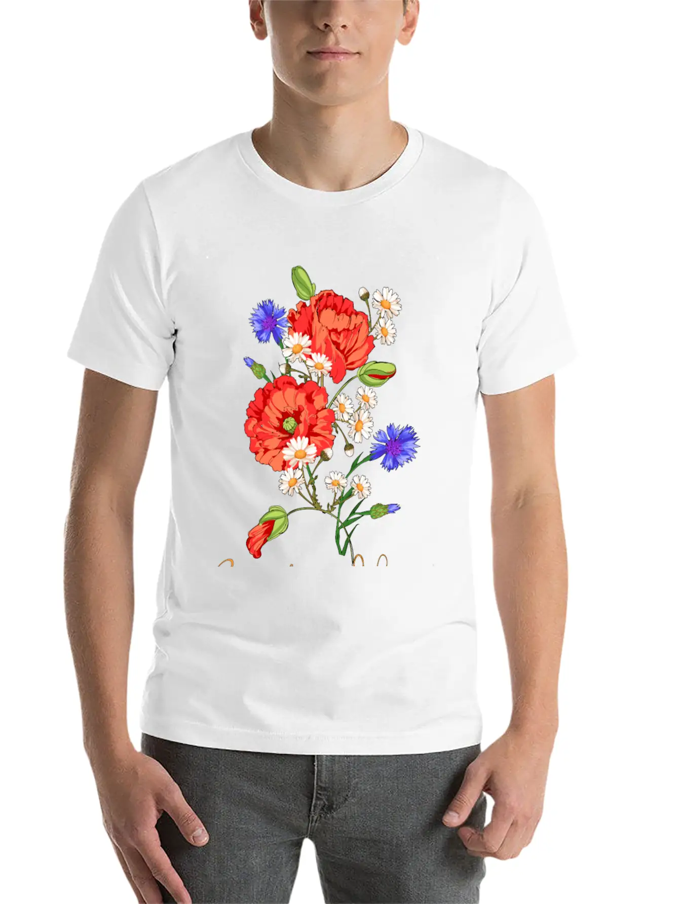 Bouquet Of Wildflowers Stylish Everyday T-Shirt – Unisex Basic Cotton Tee