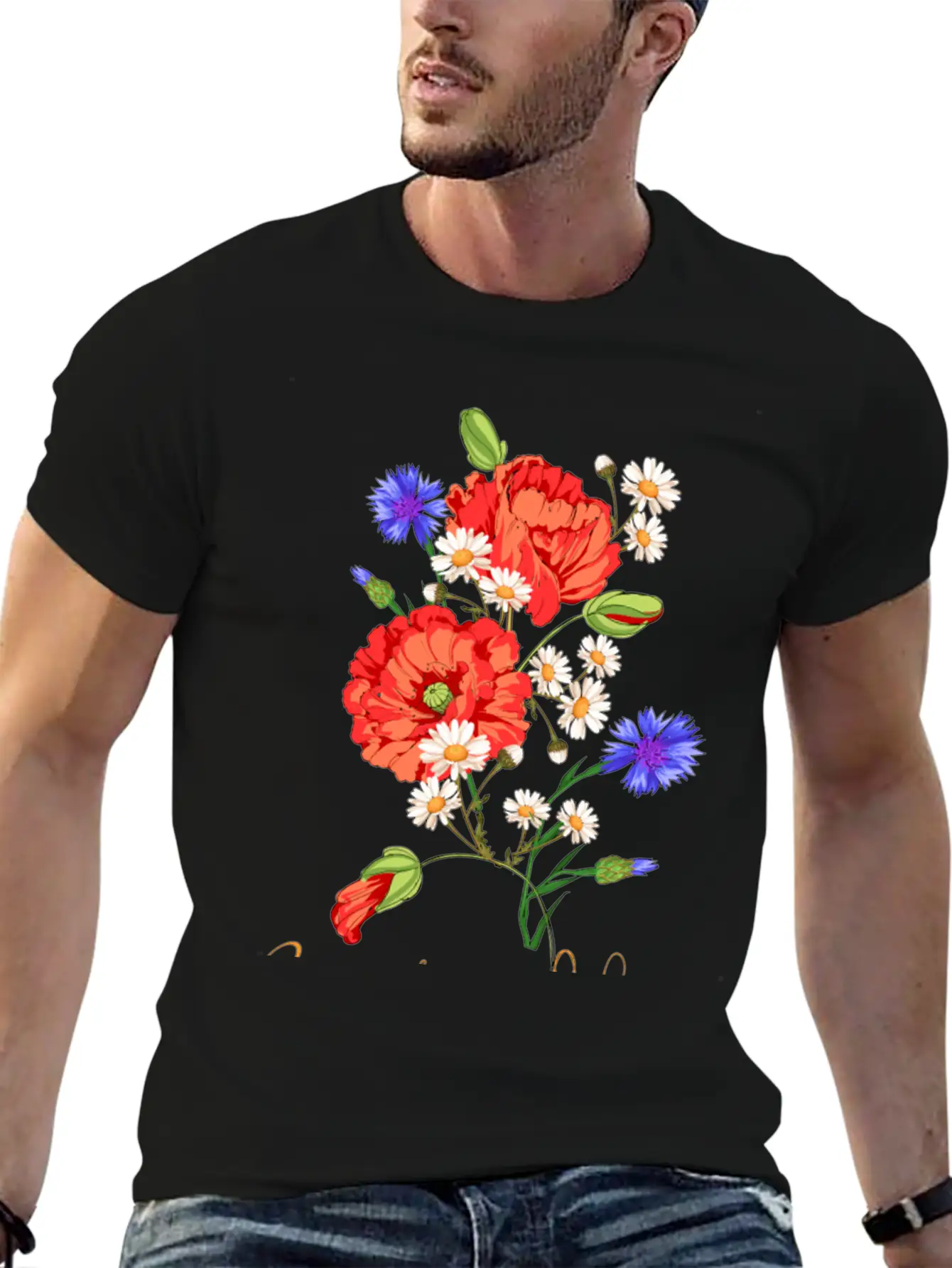 Bouquet Of Wildflowers Stylish Everyday T-Shirt – Unisex Basic Cotton Tee