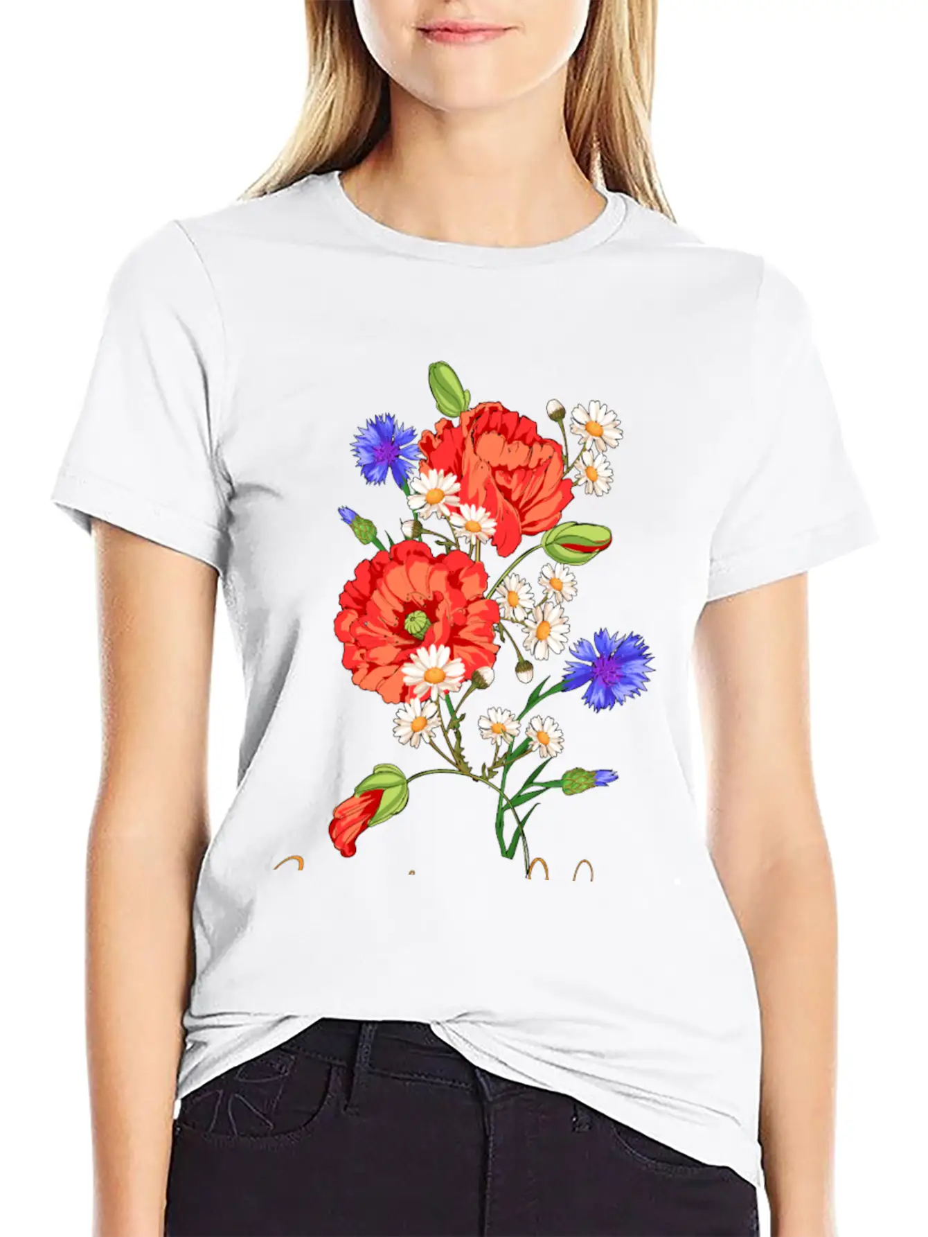Bouquet Of Wildflowers Stylish Everyday T-Shirt – Unisex Basic Cotton Tee