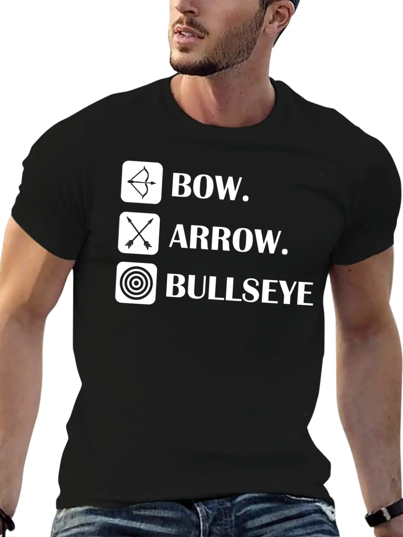 Bow And Arrow Archer Target Bowhunting Sports Gift Timeless Short Sleeve Tee – Comfy And Minimalist Design