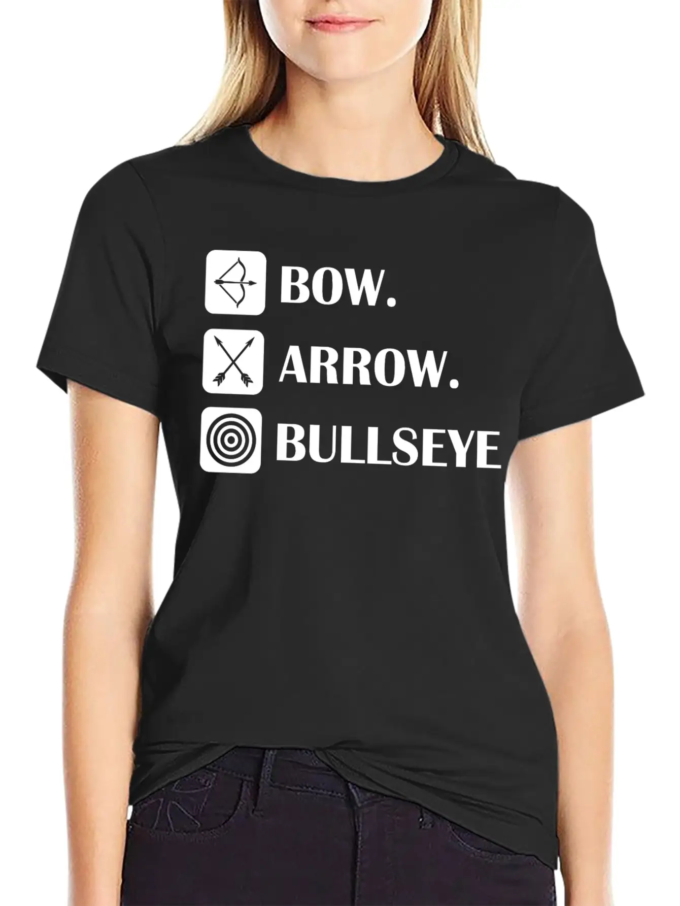Bow And Arrow Archer Target Bowhunting Sports Gift Timeless Short Sleeve Tee – Comfy And Minimalist Design