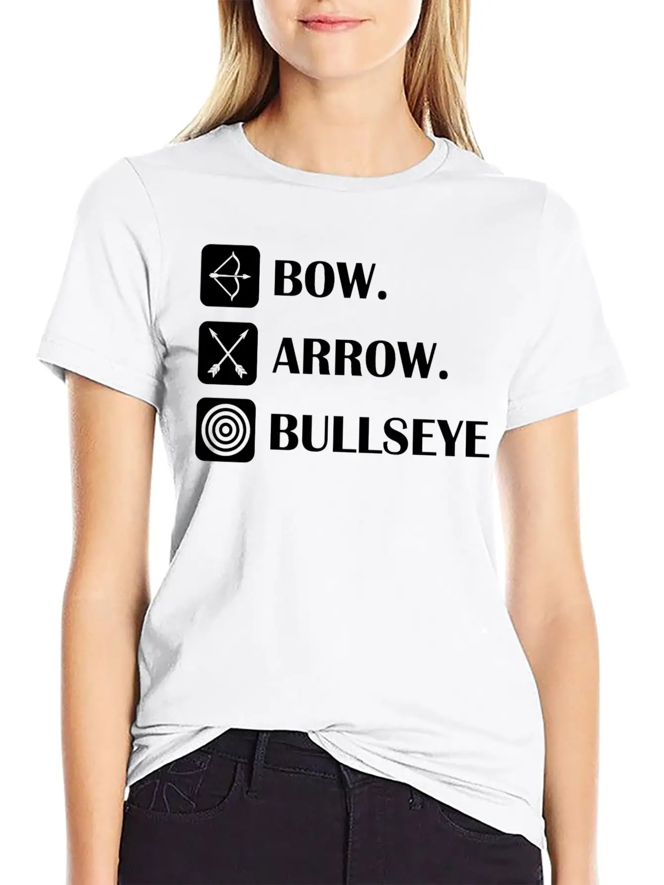 Bow And Arrow Archer Target Bowhunting Sports Gift Timeless Short Sleeve Tee – Comfy And Minimalist Design