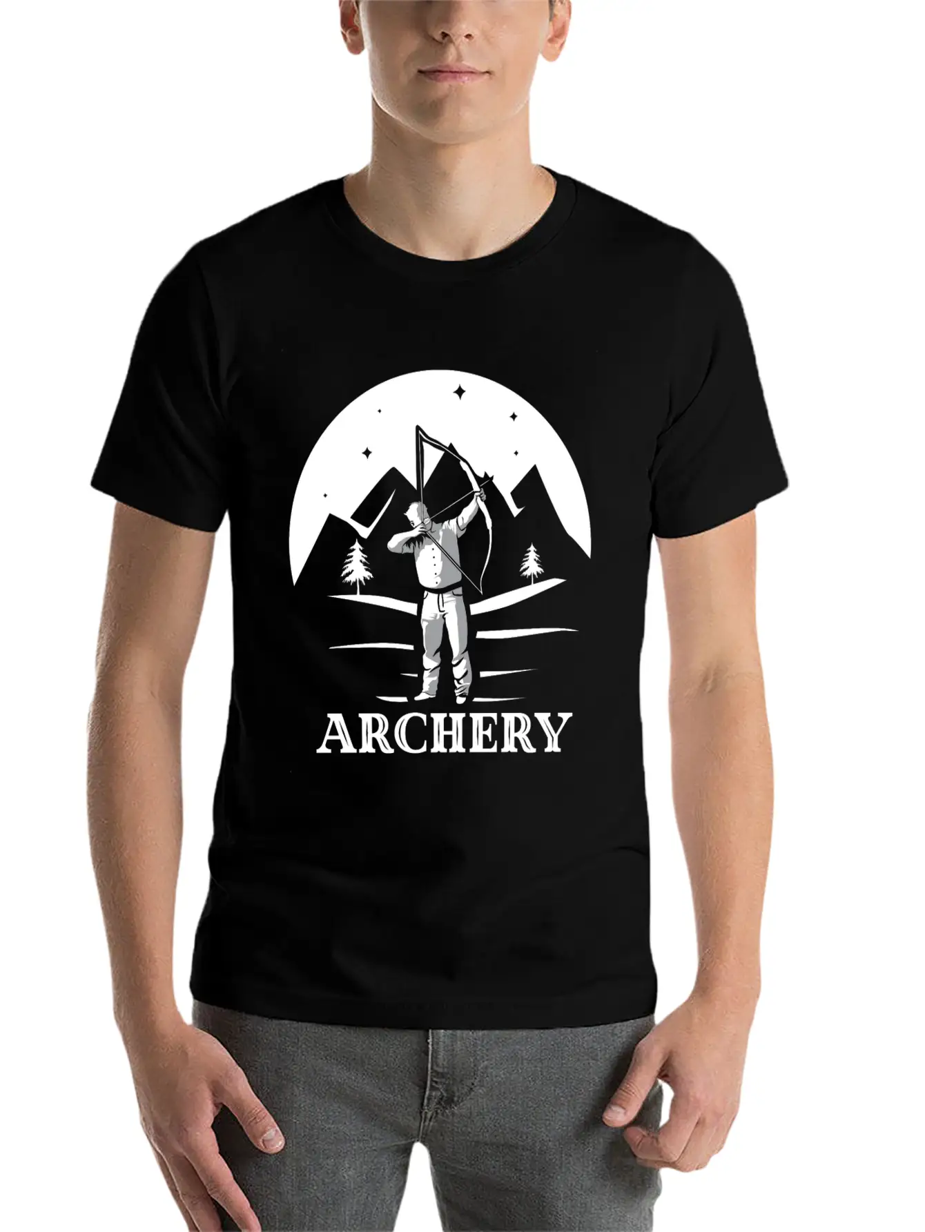 Bow Archery Longbow Gift Stylish Everyday T-Shirt – Unisex Basic Cotton Tee