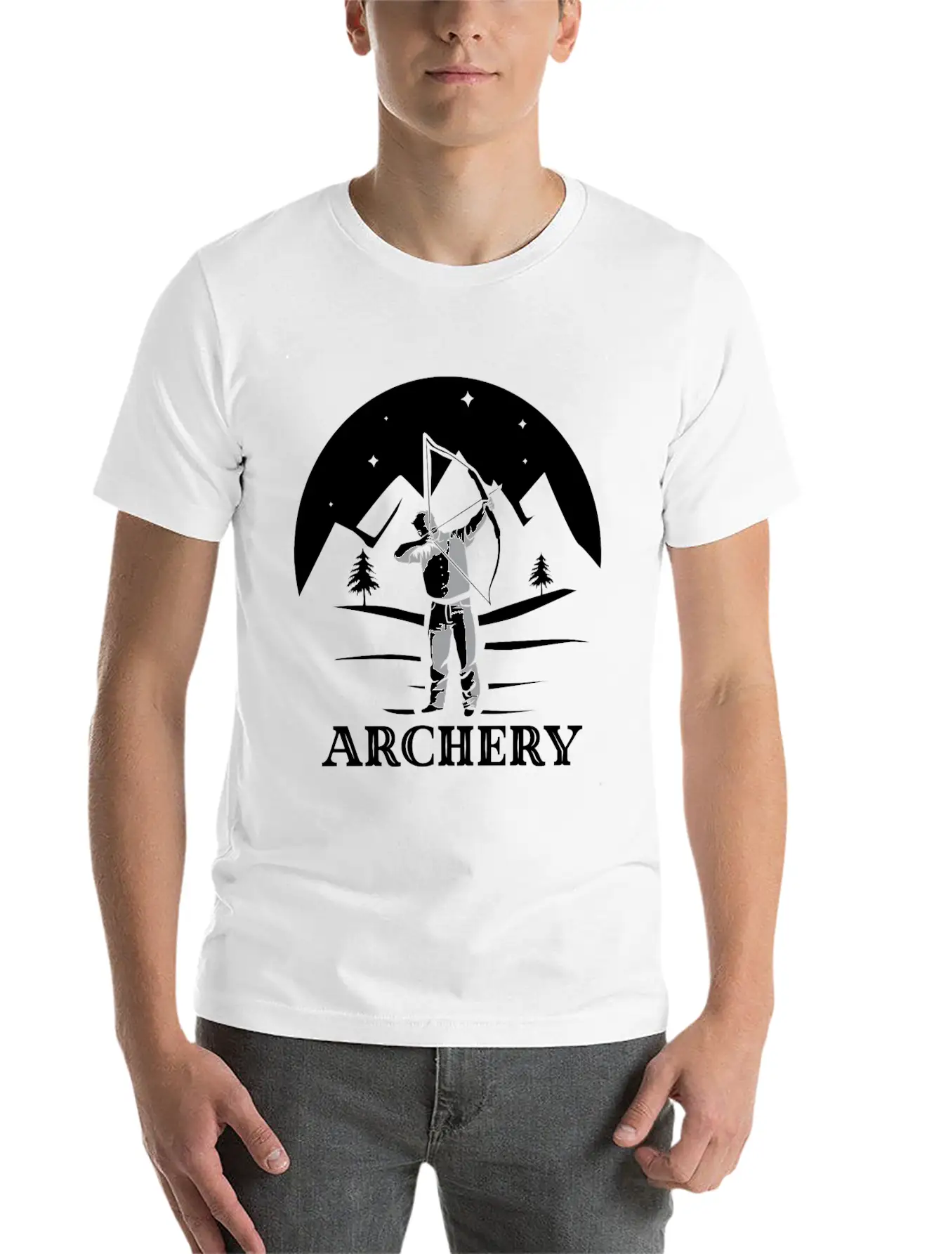 Bow Archery Longbow Gift Stylish Everyday T-Shirt – Unisex Basic Cotton Tee