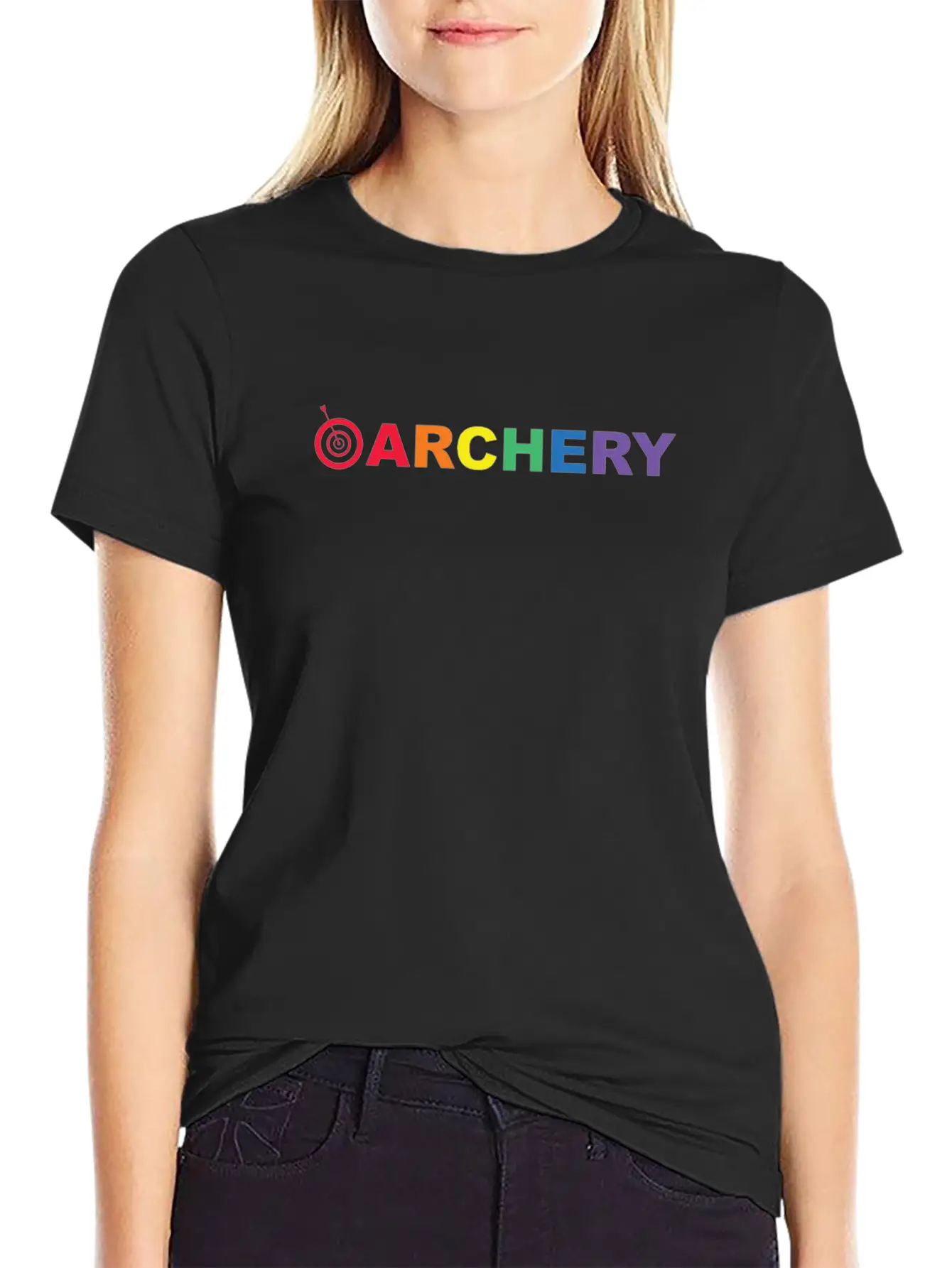Bow & Arrow Archer Archery Bow Arrow Unisex Short Sleeve Soft Cotton T-Shirt – Casual Everyday Wear