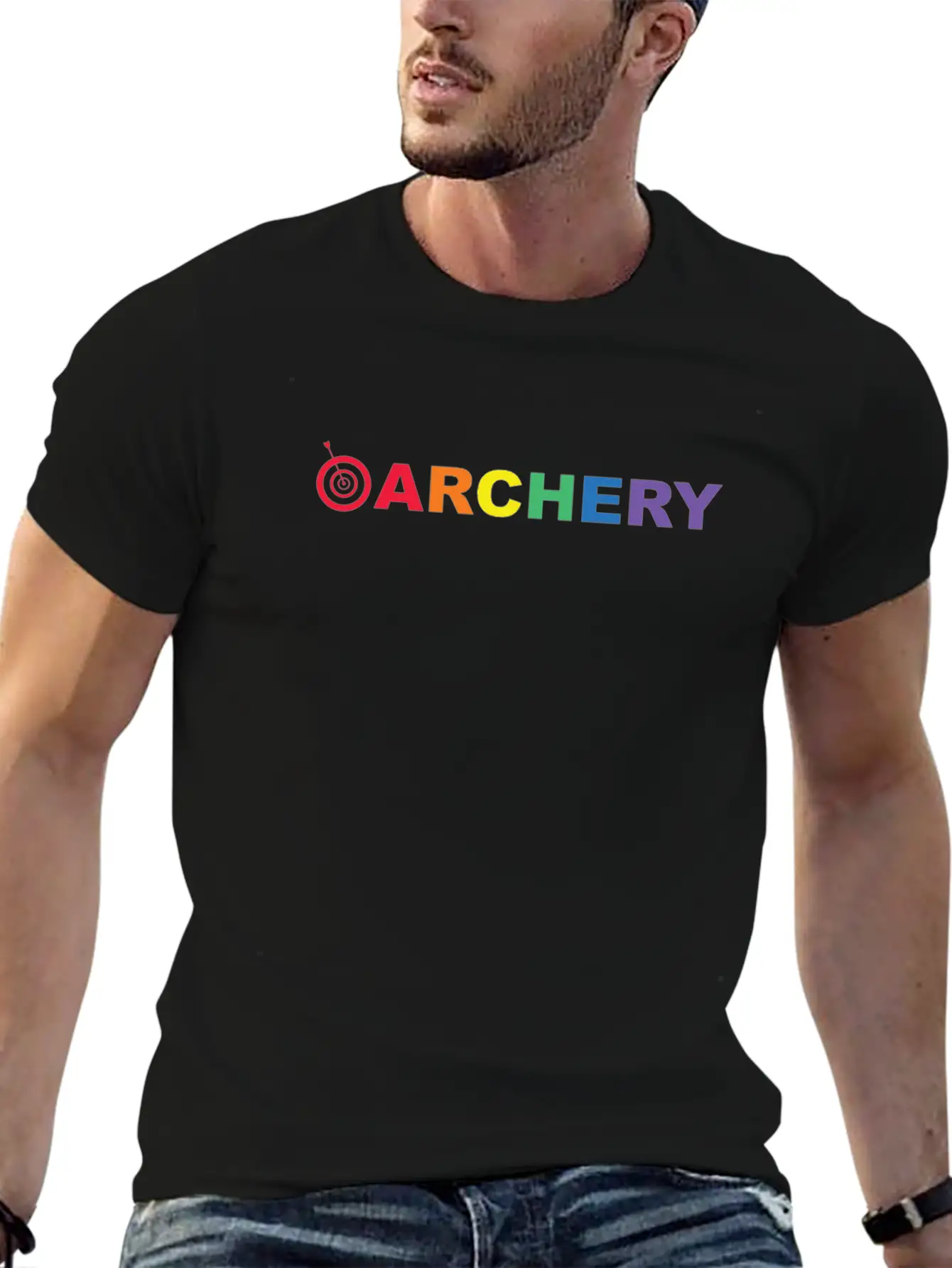 Bow & Arrow Archer Archery Bow Arrow Unisex Short Sleeve Soft Cotton T-Shirt – Casual Everyday Wear