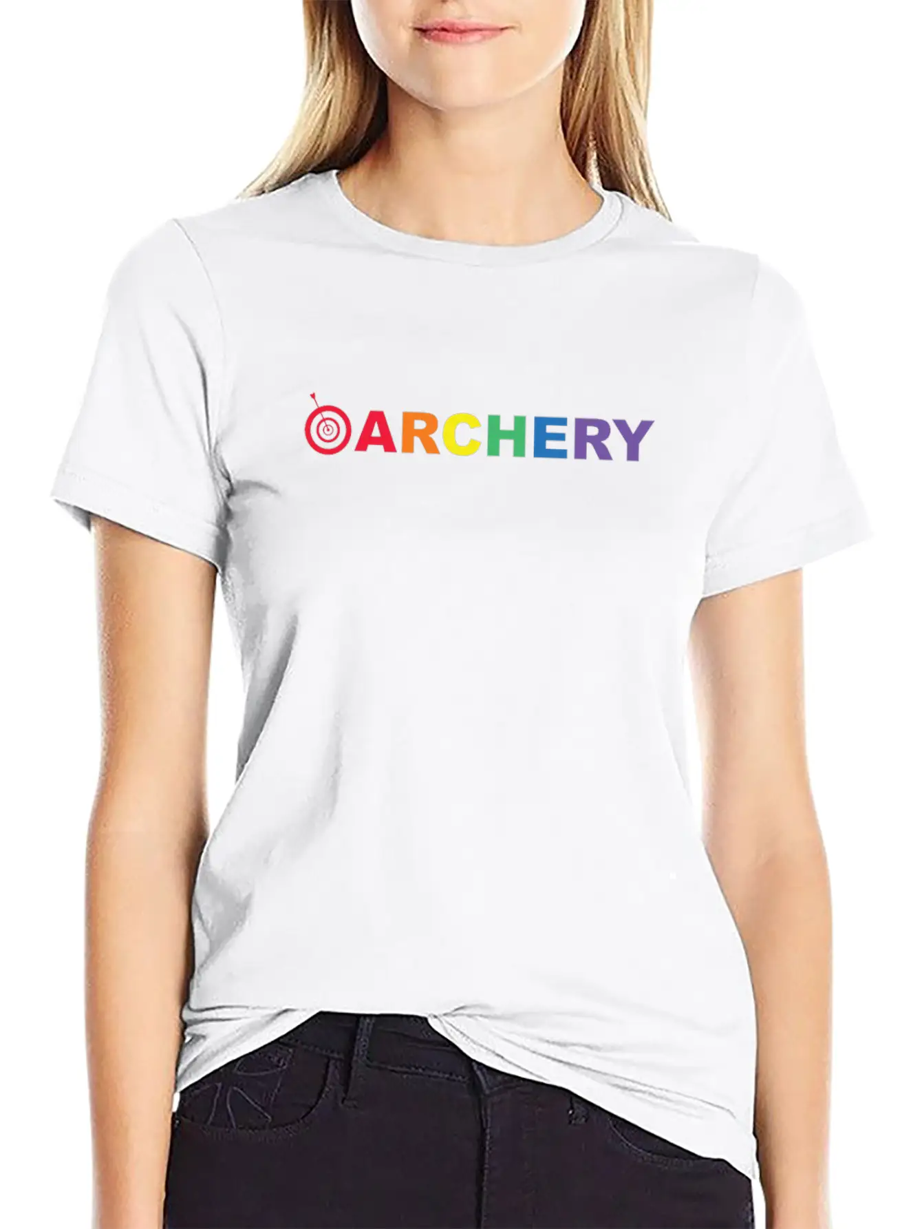 Bow & Arrow Archer Archery Bow Arrow Unisex Short Sleeve Soft Cotton T-Shirt – Casual Everyday Wear