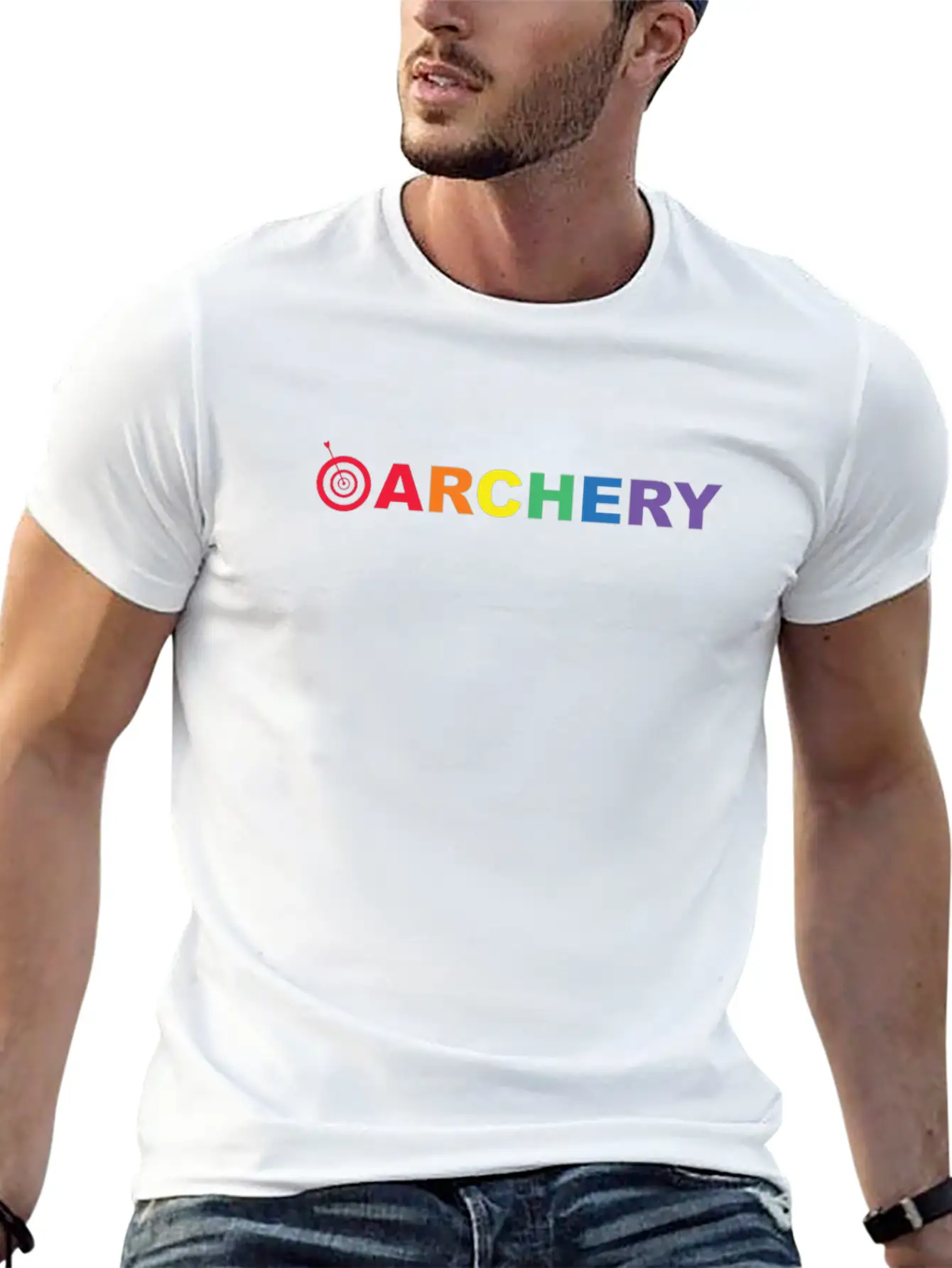 Bow & Arrow Archer Archery Bow Arrow Unisex Short Sleeve Soft Cotton T-Shirt – Casual Everyday Wear