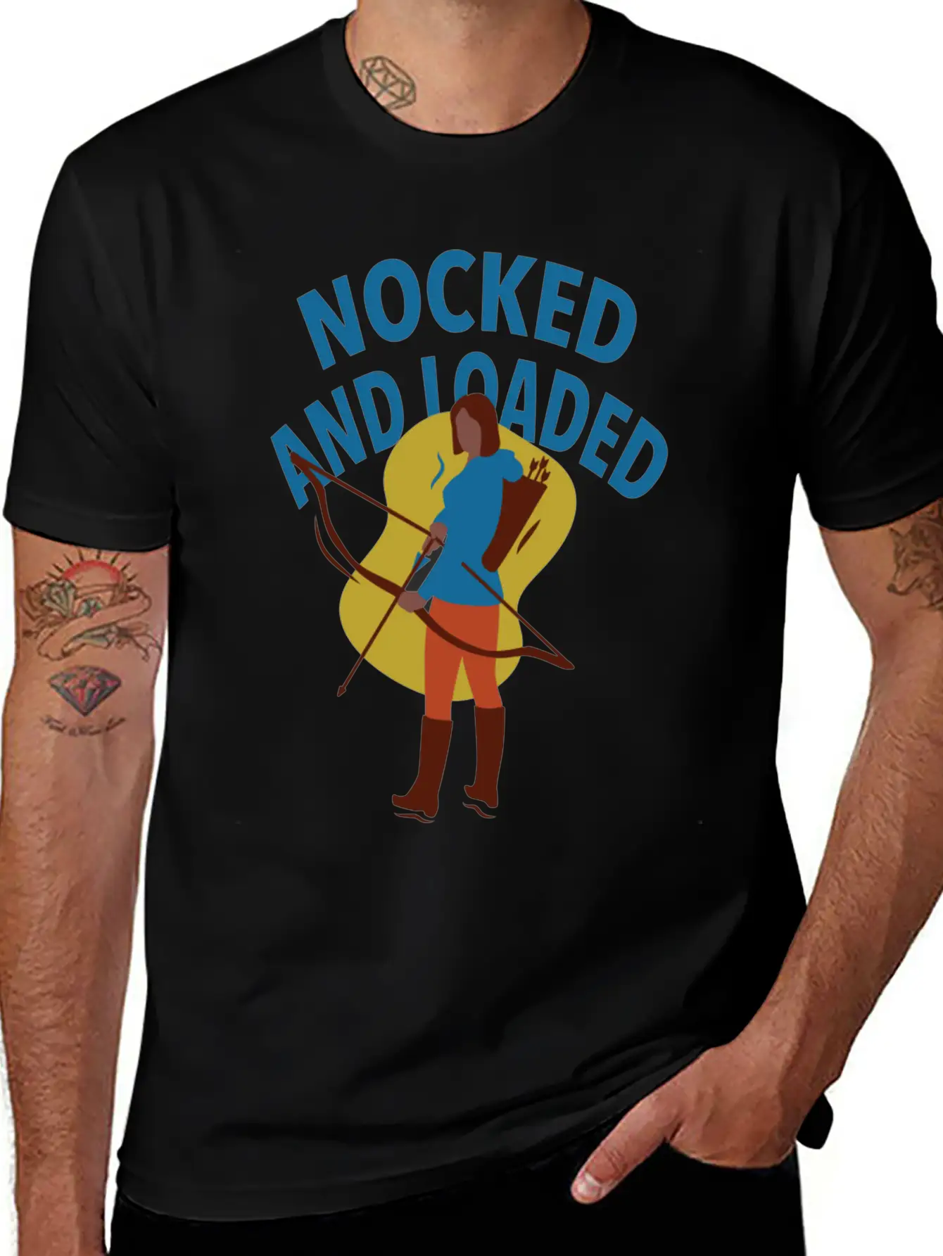 Bow Hunting Arrow And Archery Quote Design Archery Timeless Short Sleeve Tee – Comfy And Minimalist Design