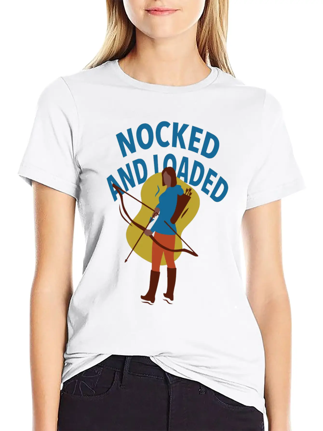 Bow Hunting Arrow And Archery Quote Design Archery Timeless Short Sleeve Tee – Comfy And Minimalist Design