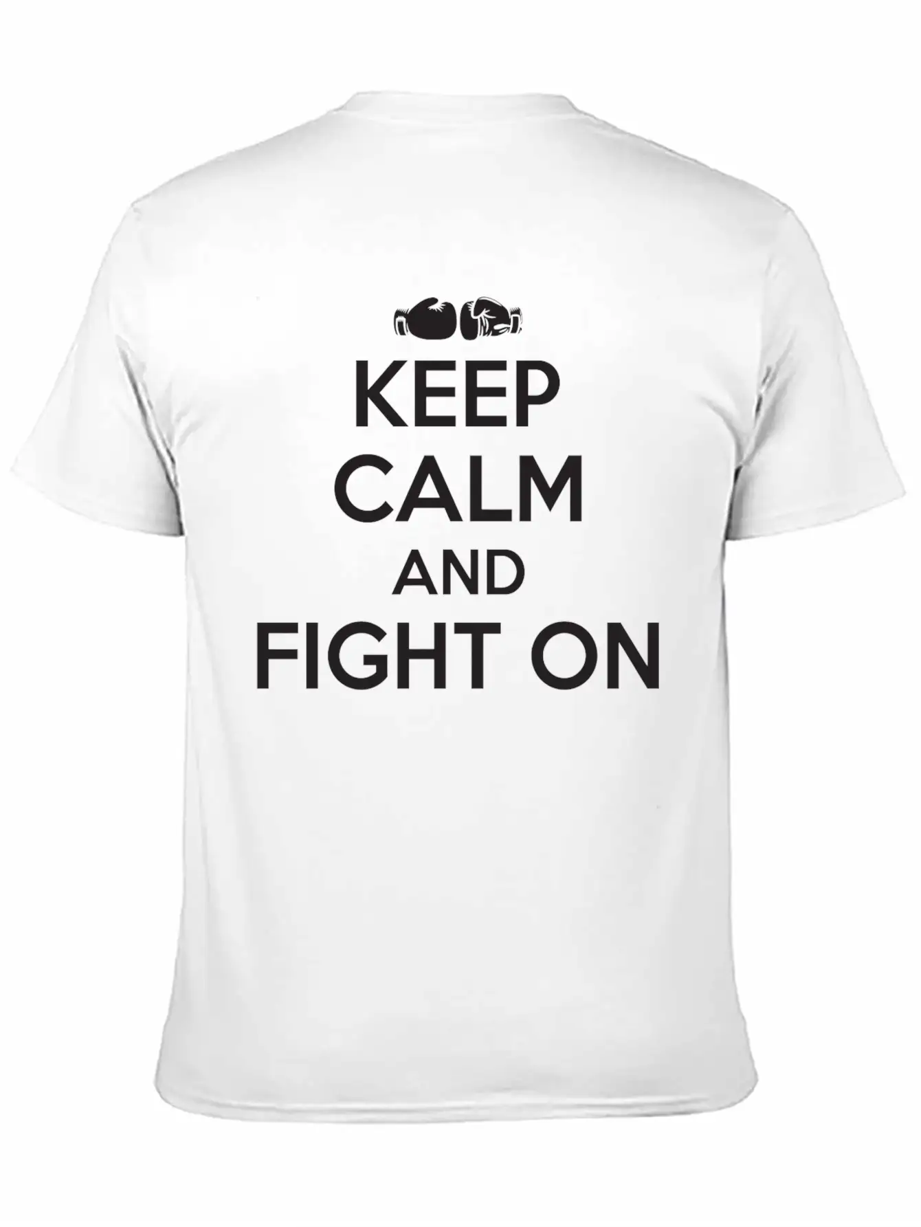 Boxing - Boxing: Keep Calm And Fight On Essential Unisex Summer Tee – Soft Cotton Casual Fit