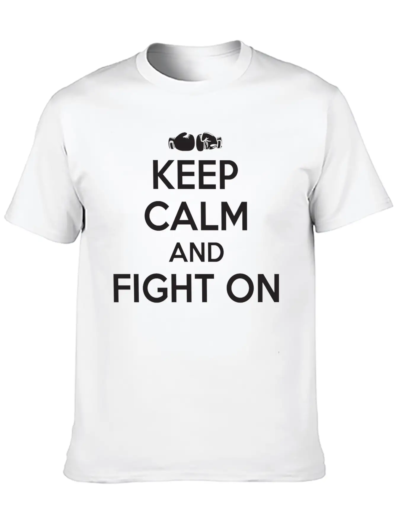 Boxing - Boxing: Keep Calm And Fight On Essential Unisex Summer Tee – Soft Cotton Casual Fit