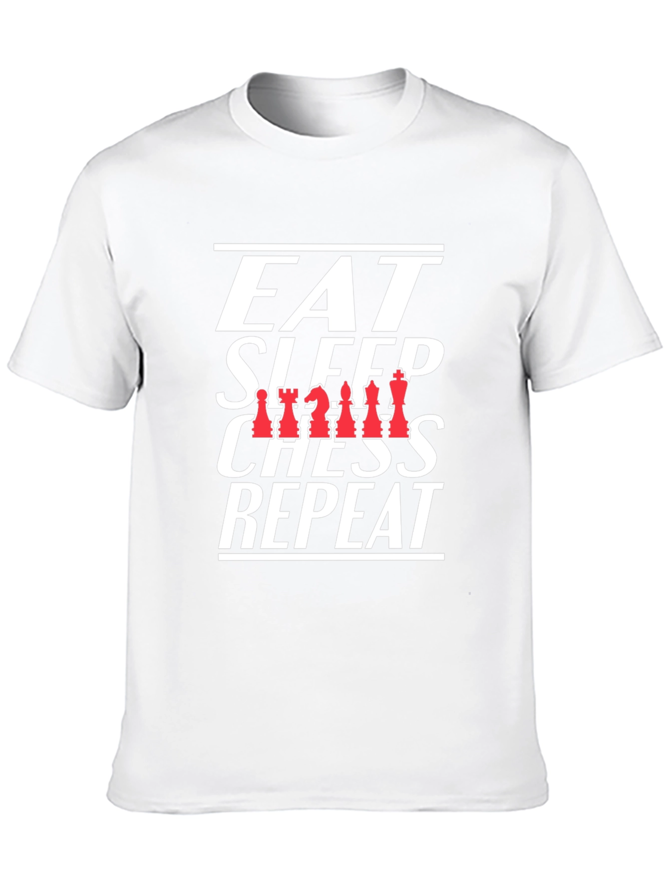 Eat Sleep Chess Repeat Black T-Shirt