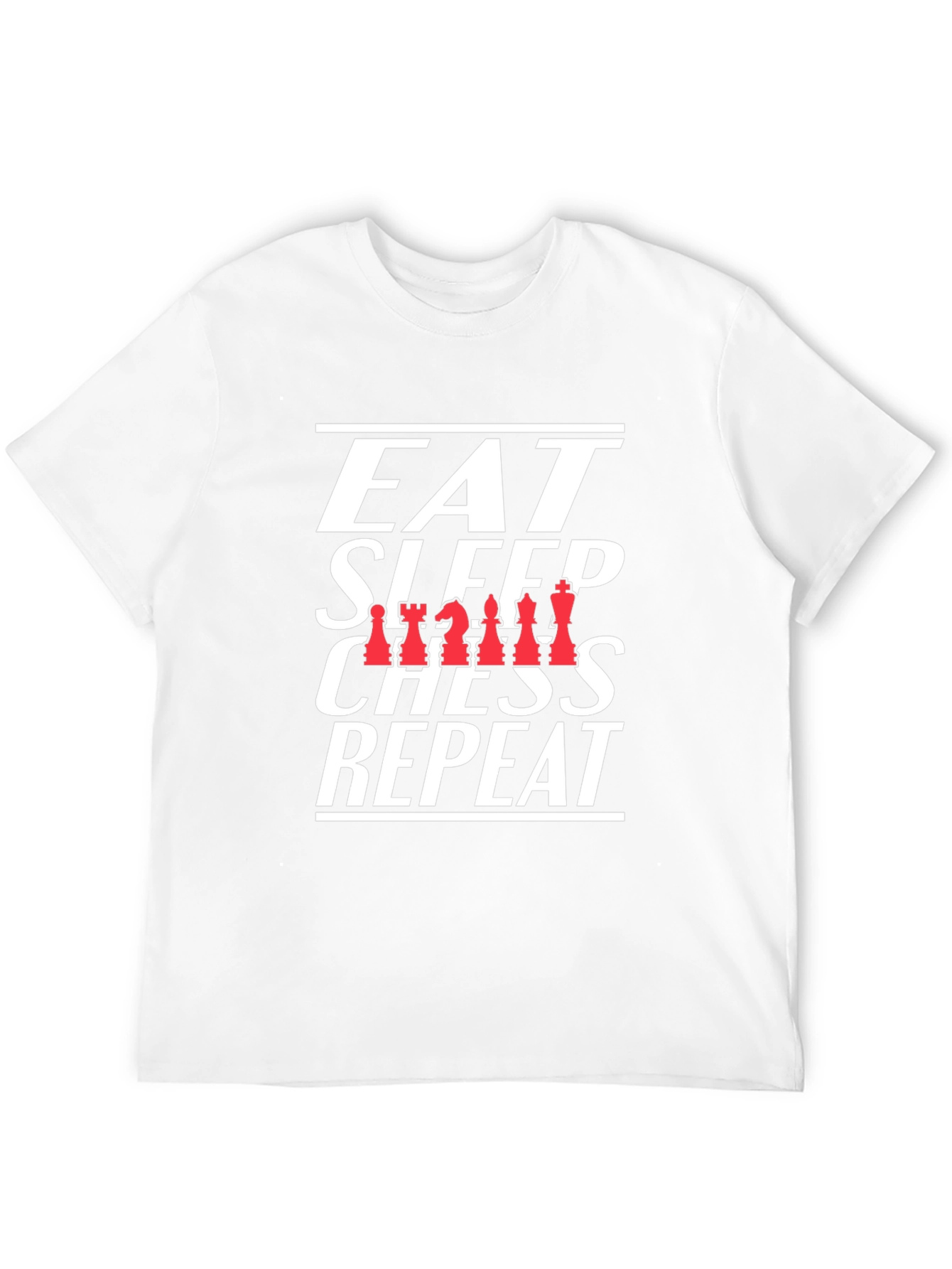 Eat Sleep Chess Repeat Black T-Shirt