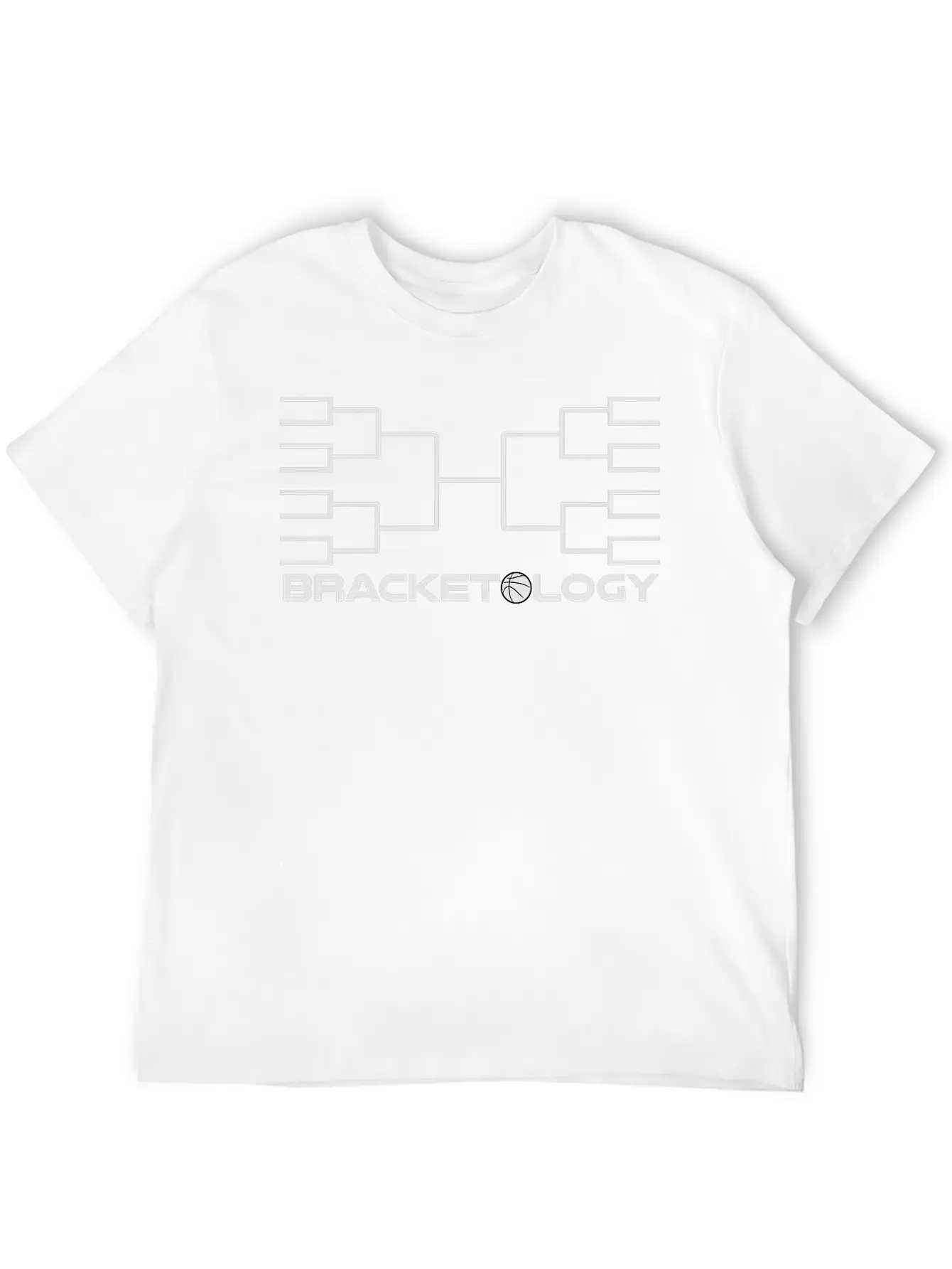Bracketology Basketball Timeless Short Sleeve Tee – Comfy And Minimalist Design