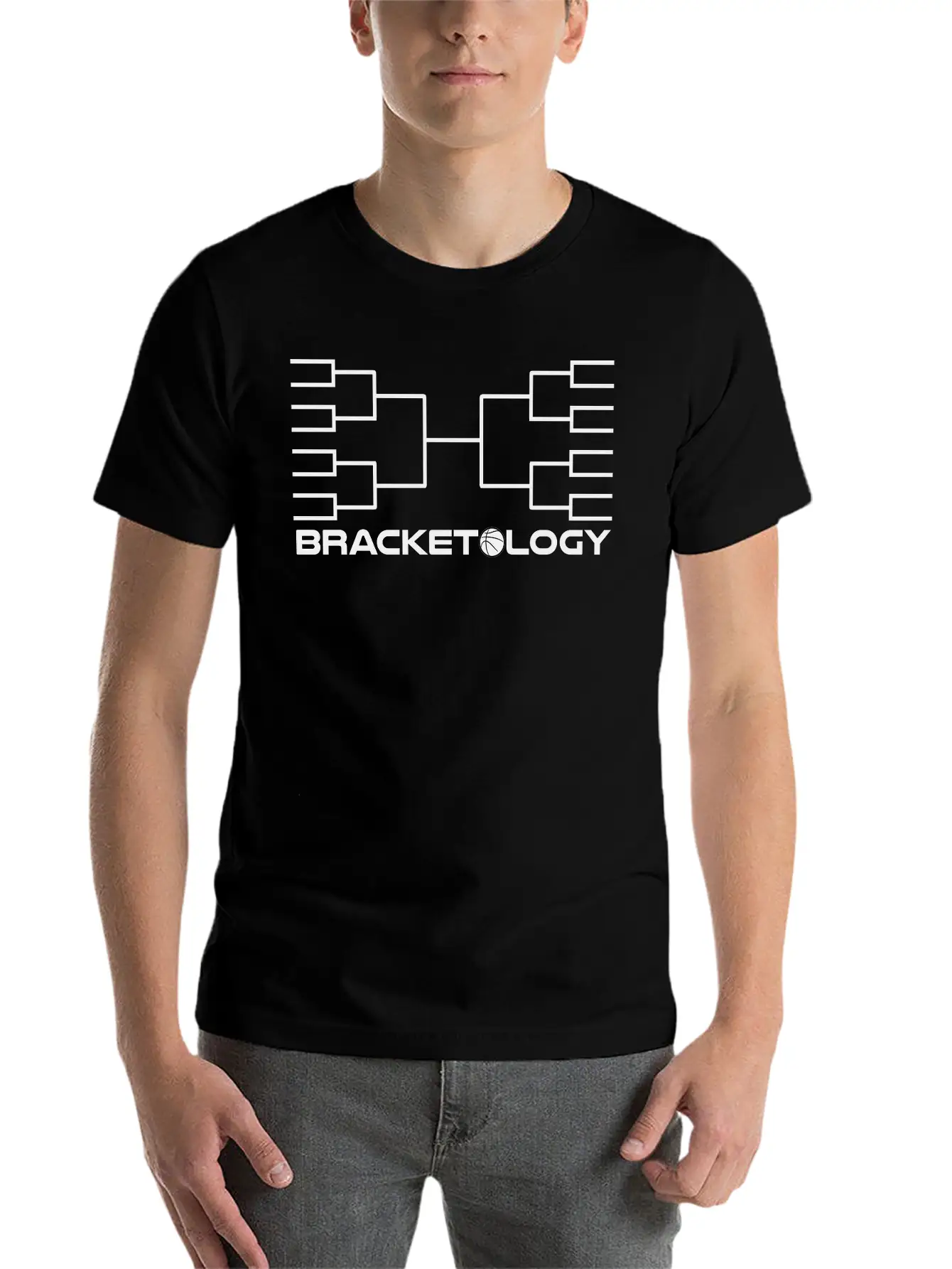 Bracketology Basketball Timeless Short Sleeve Tee – Comfy And Minimalist Design